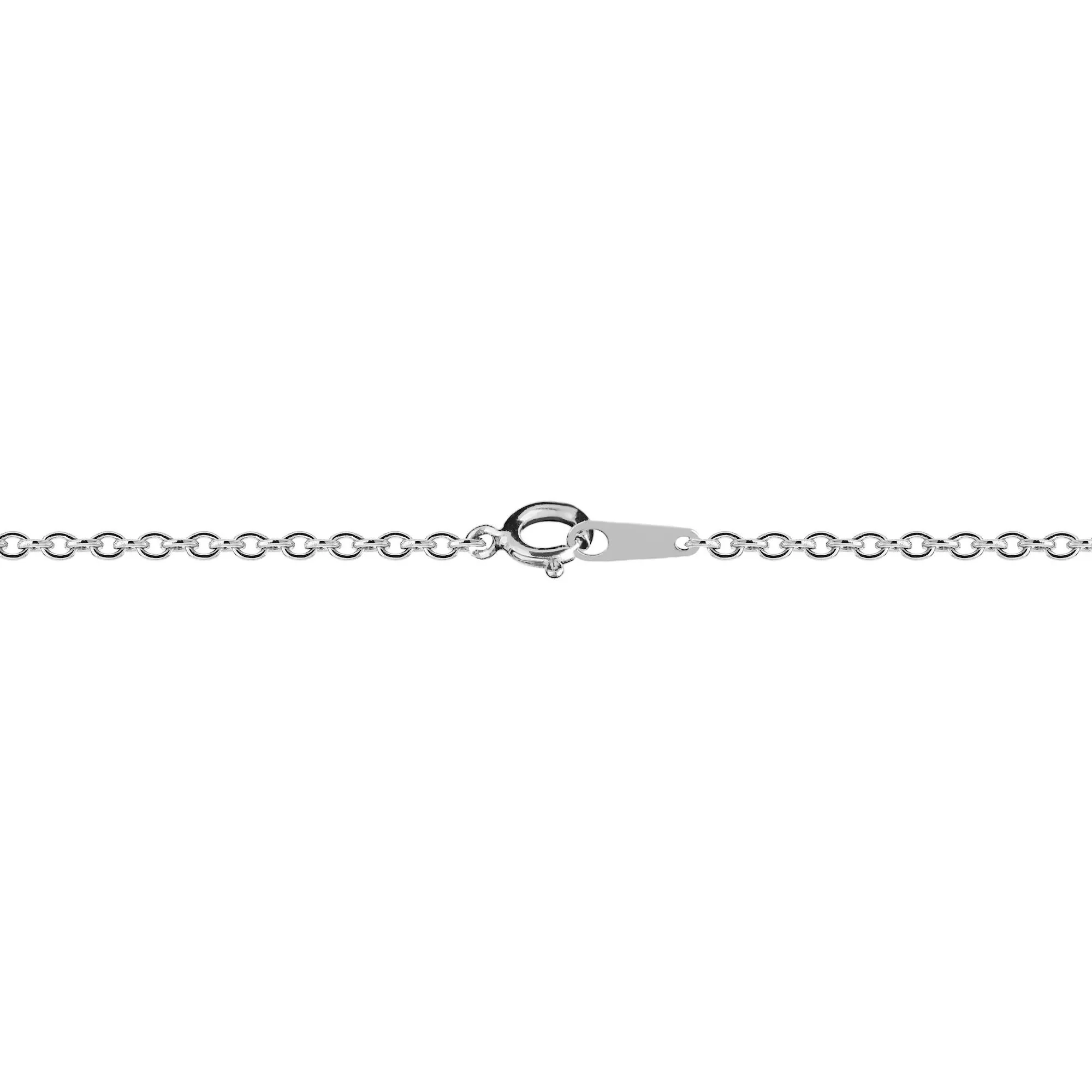 Oval Locket .925 Sterling .925 Sterling Silver Necklace White Size 18" - Image 4