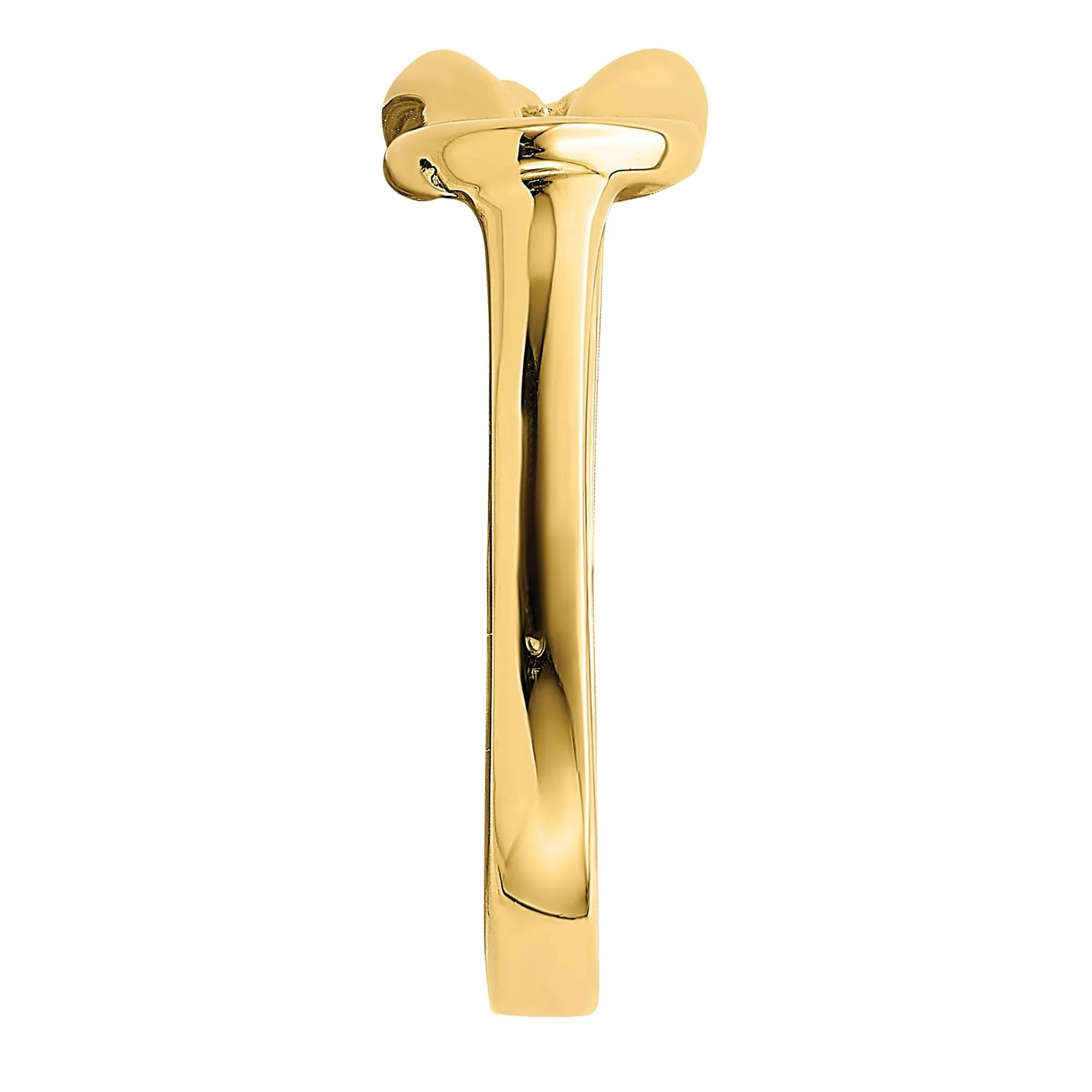 Knot Ring 14K Yellow Gold Size 10 - Image 2