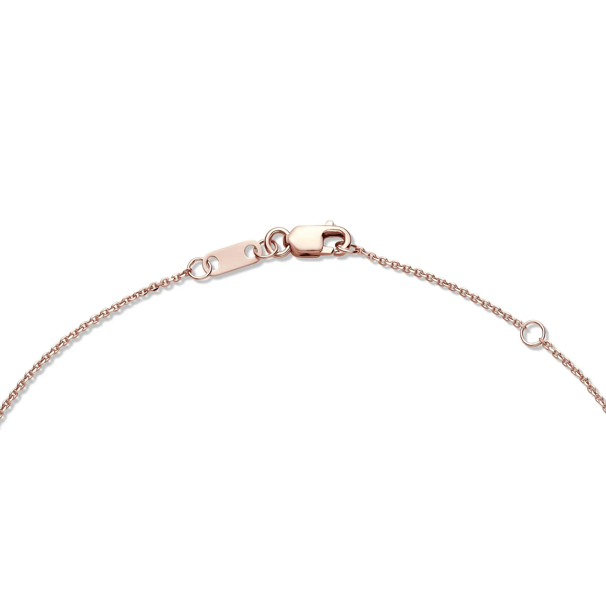1/4 CT. Tw. Diamond Pendant Necklace 10K Rose Gold Size 18" - Image 3