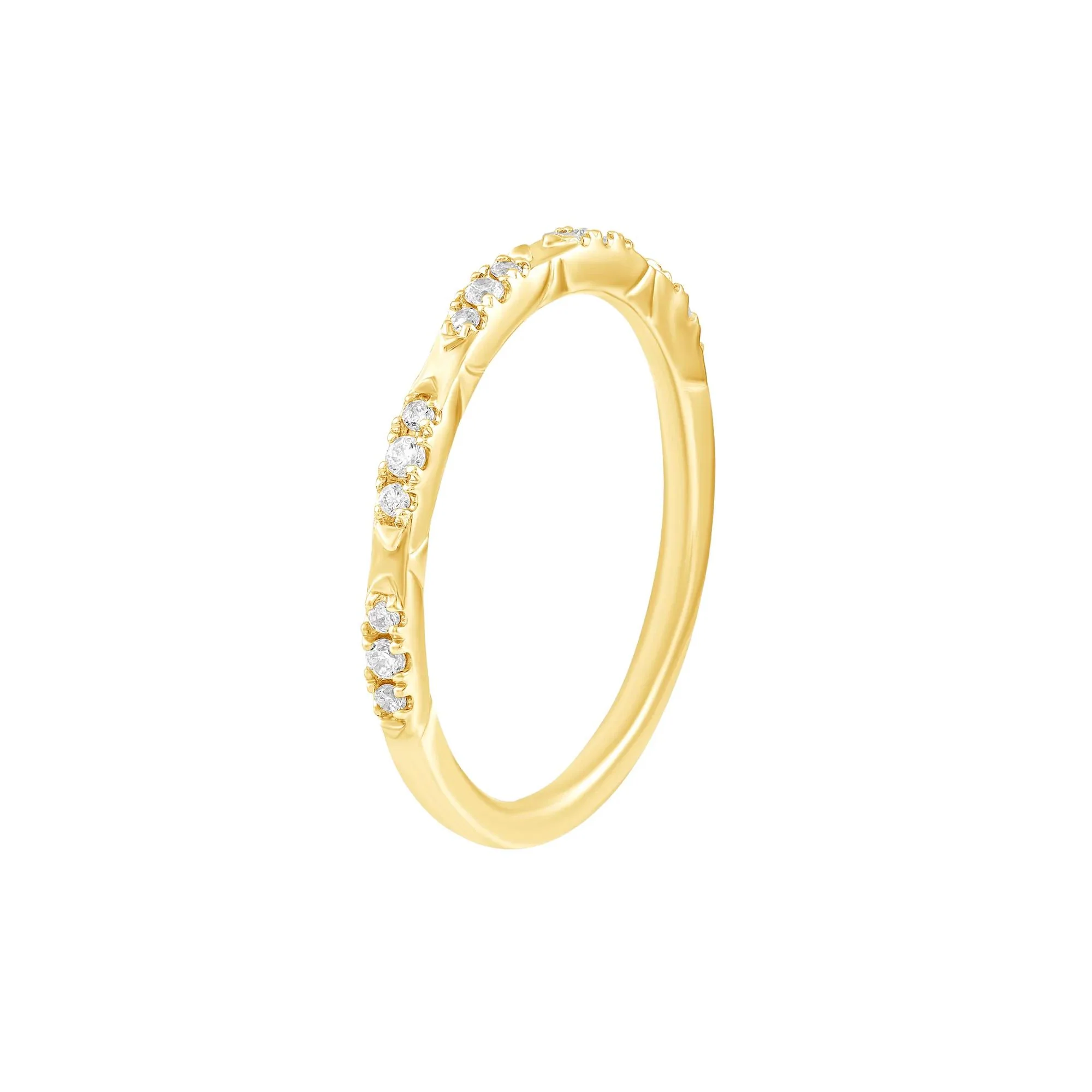 1 CT. Tw. Diamond Halo Engagement Ring 14K Yellow Gold Size 7 1.5mm - Image 3