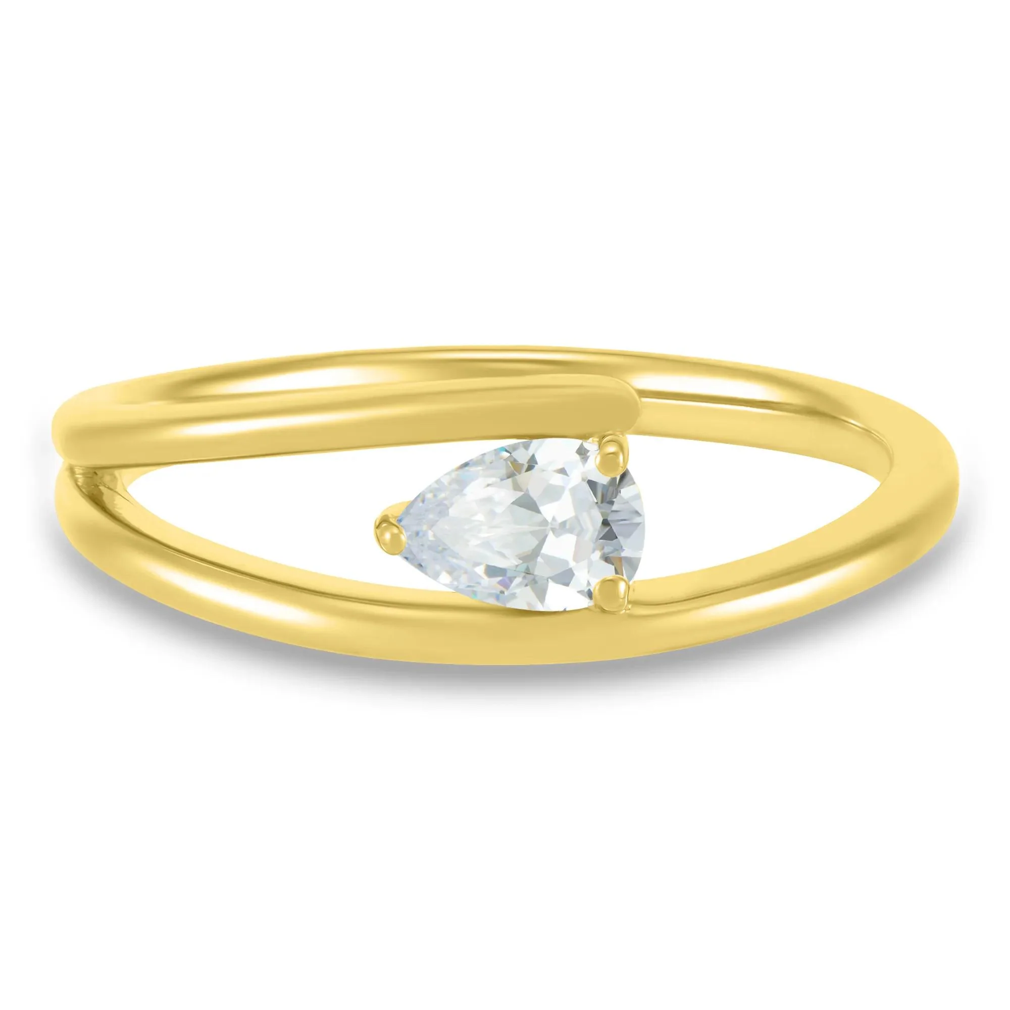 1/3 CT. Tw. Lab Grown Diamond Solitiare Ring 10K Yellow Gold Size 7.5 1mm