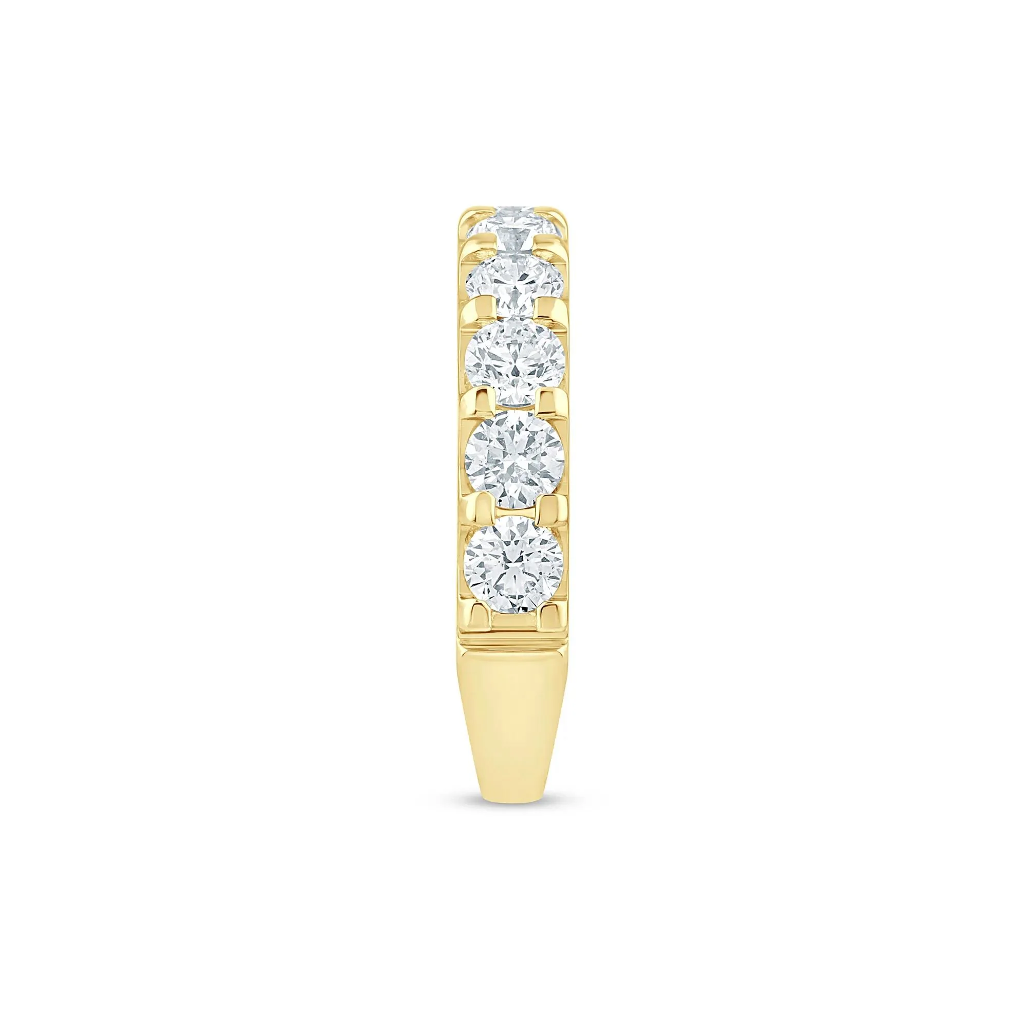 2 CT. Tw. Lab Grown Diamond Band Ring 14K Yellow Gold Round Brilliant Cut Size 6.5 2mm - Image 3