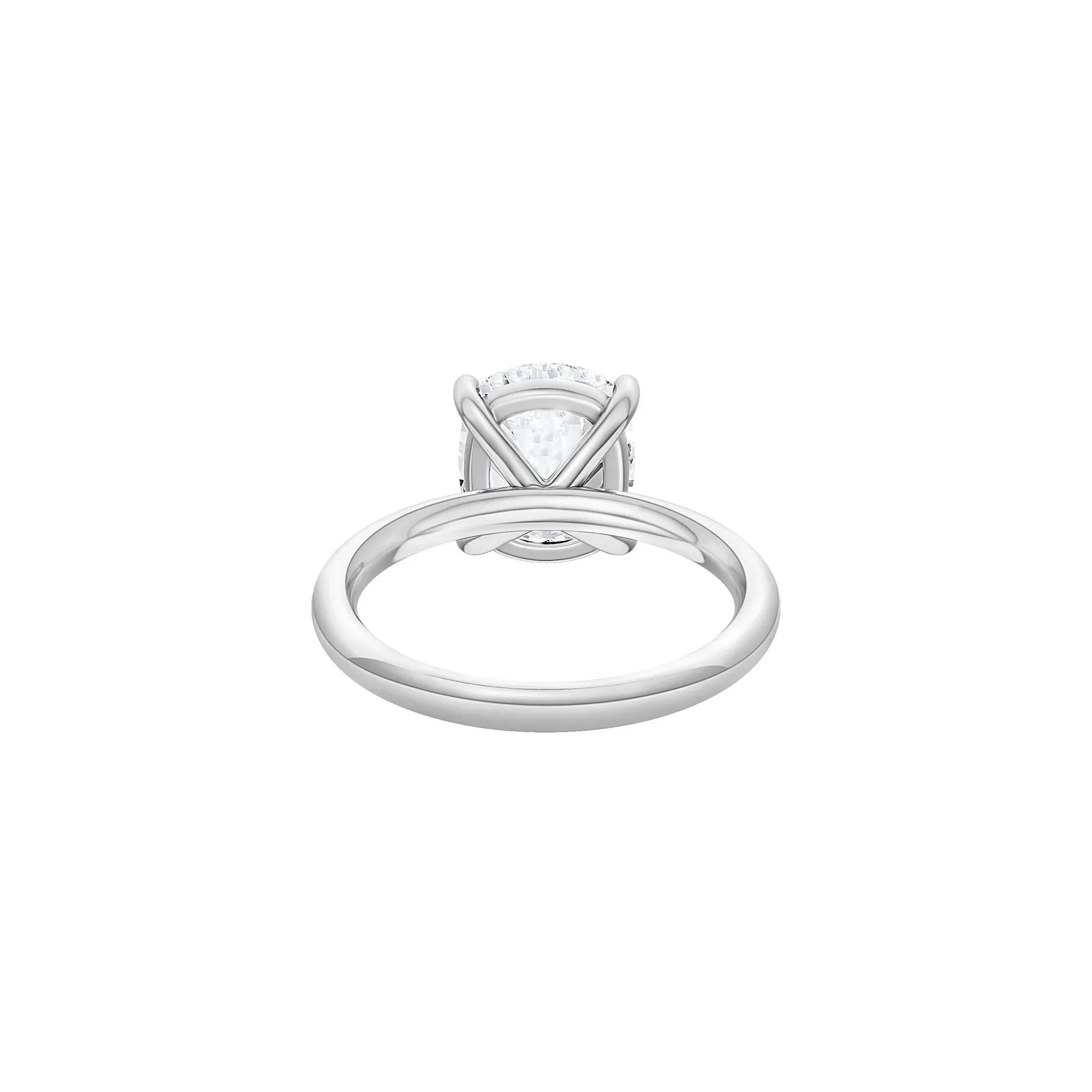 2 CT. Tw. Lab Grown Diamond Elongated Cushion-Cut Engagement Ring 14K White Gold Size 7 2mm - Image 4