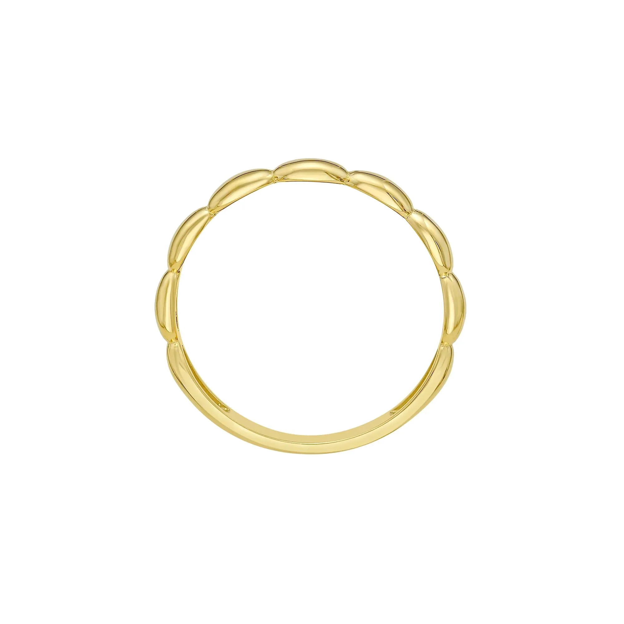Twist Band Ring 14K Yellow Gold Size 9 - Image 2