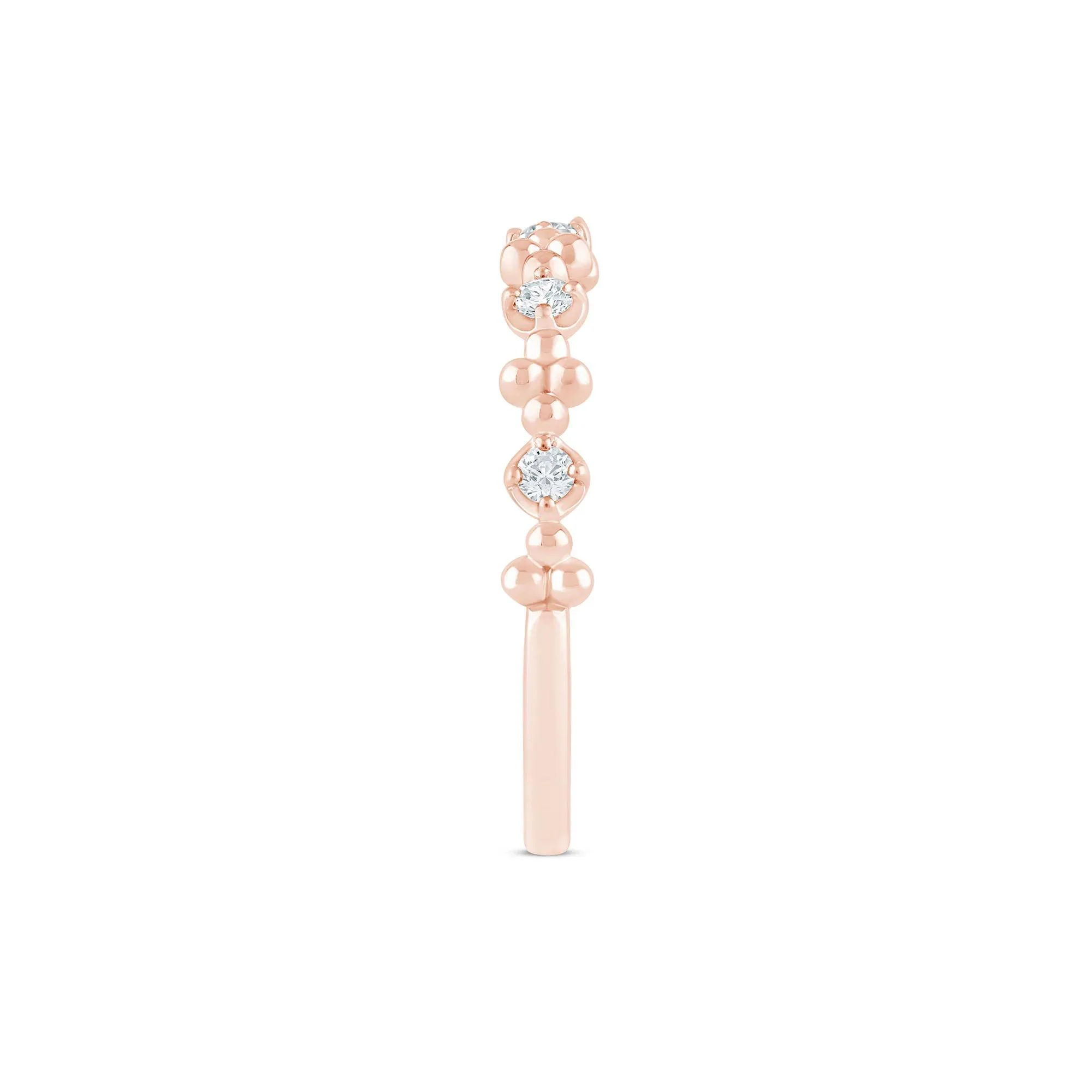 1/8 CT. Tw. Lab Grown Diamond Stack Band Ring 10K Rose Gold Size 6 1.5mm - Image 3