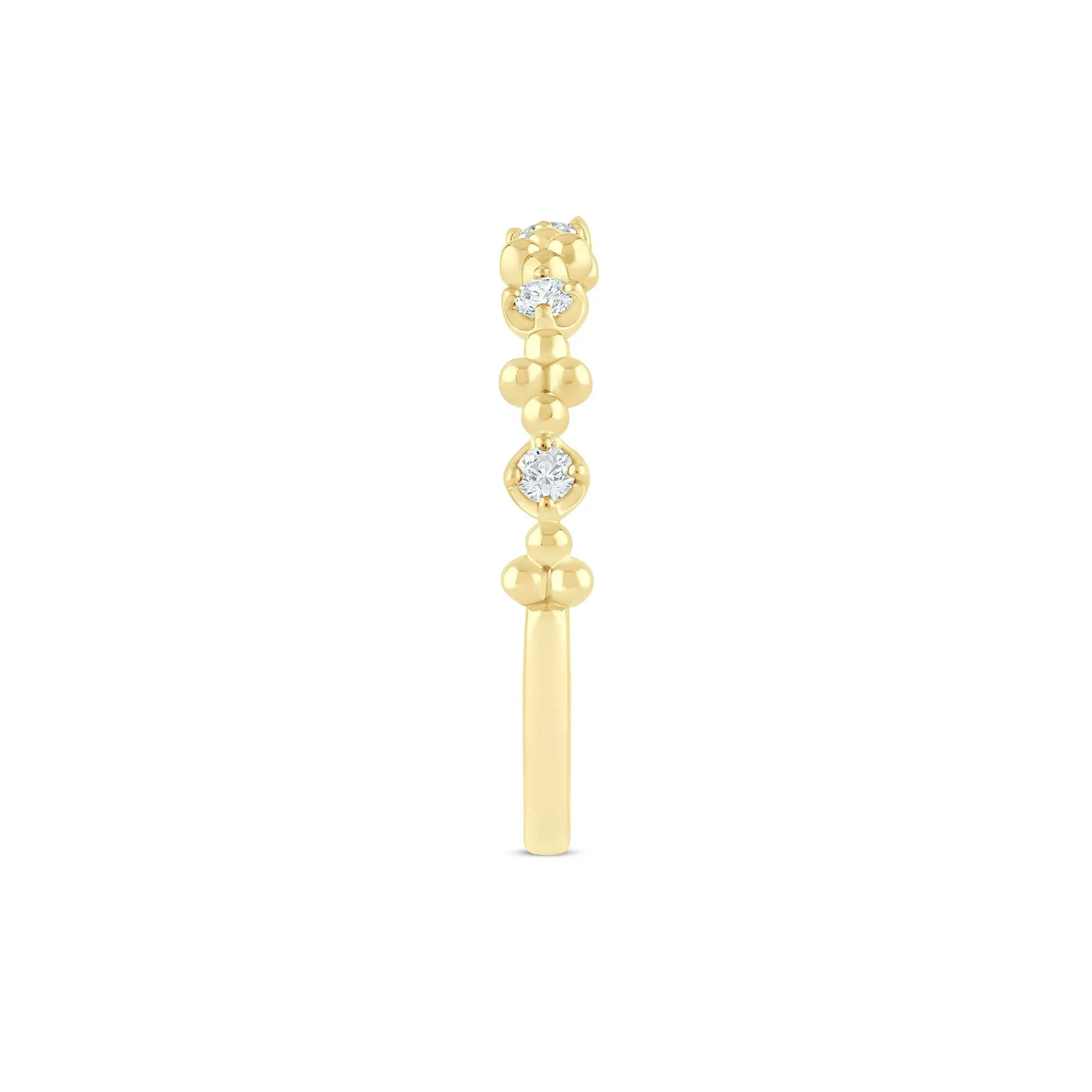 1/8 CT. Tw. Lab Grown Diamond Stack Band Ring 10K Yellow Gold Size 5.5 1.5mm - Image 3
