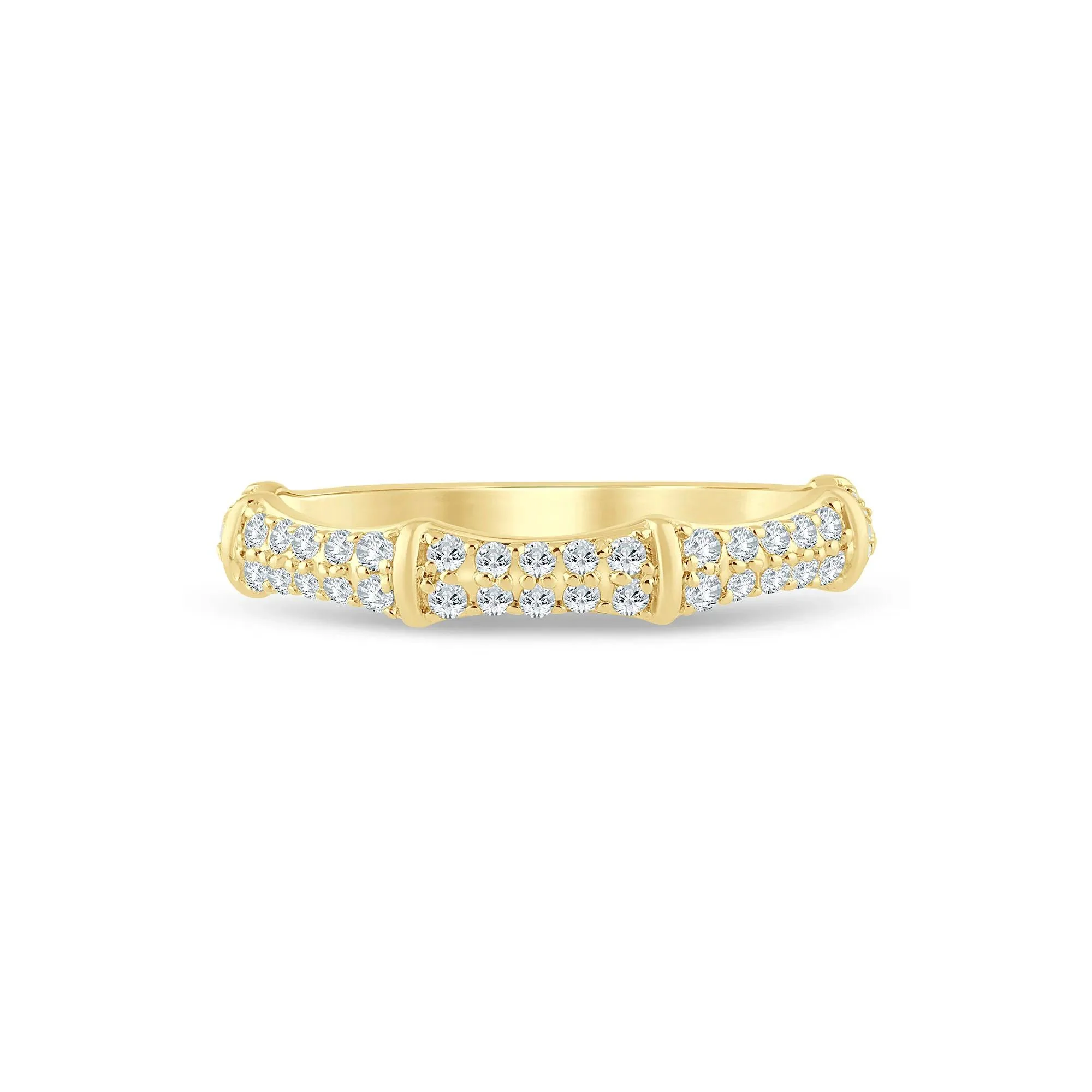 1/3 CT. Tw. Lab Grown Diamond Anniversary Band Ring 14K Yellow Gold Size 7 1.5mm