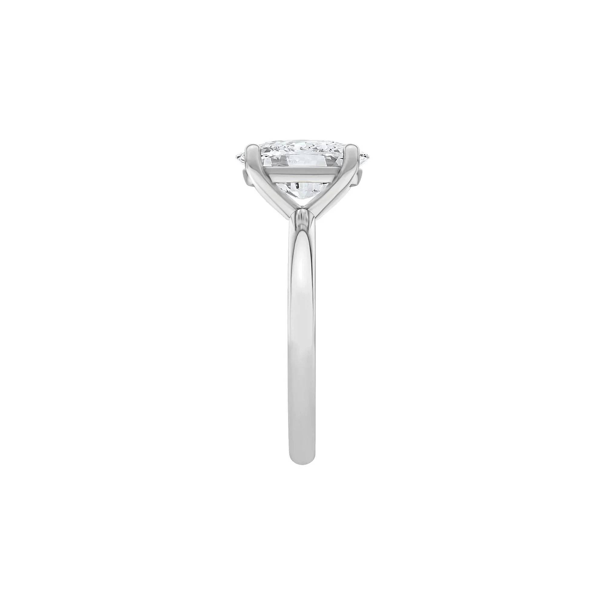 5 CT. Tw. Lab Grown Diamond Elongated Cushion-Cut Engagement Ring Platinum White Size 9.5 2mm - Image 3