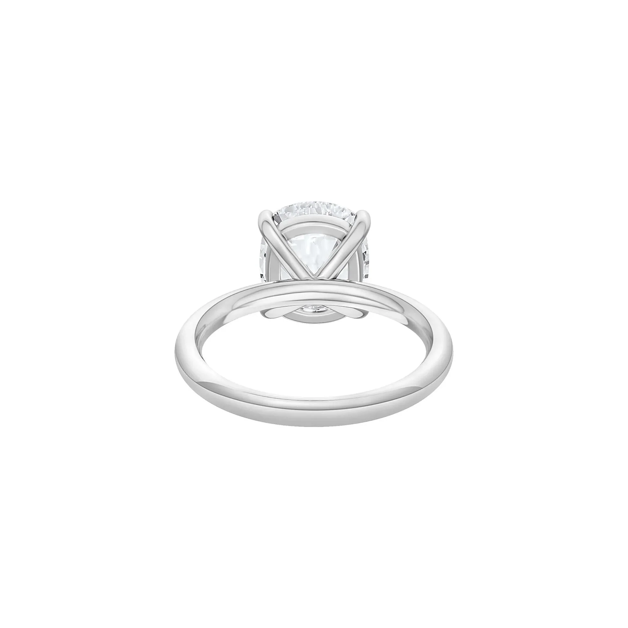 5 CT. Tw. Lab Grown Diamond Elongated Cushion-Cut Engagement Ring Platinum White Size 9.5 2mm - Image 4