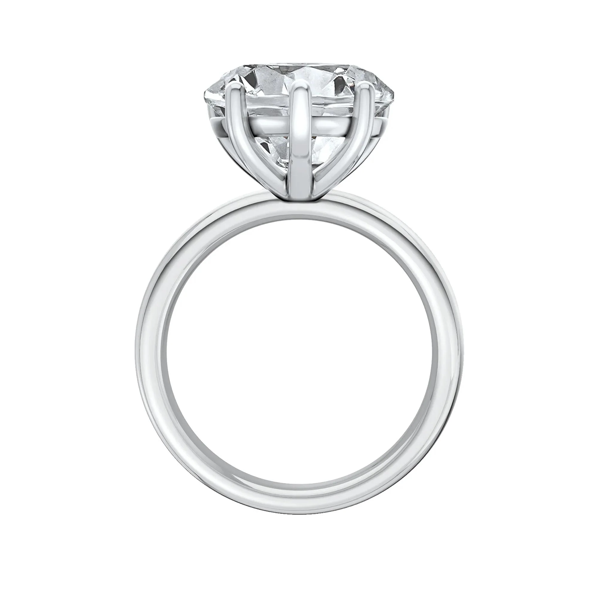 Lab Grown Diamond Heart-Shaped Solitaire Ring 14K White Gold (5 CT.) Size 7 2mm - Image 2