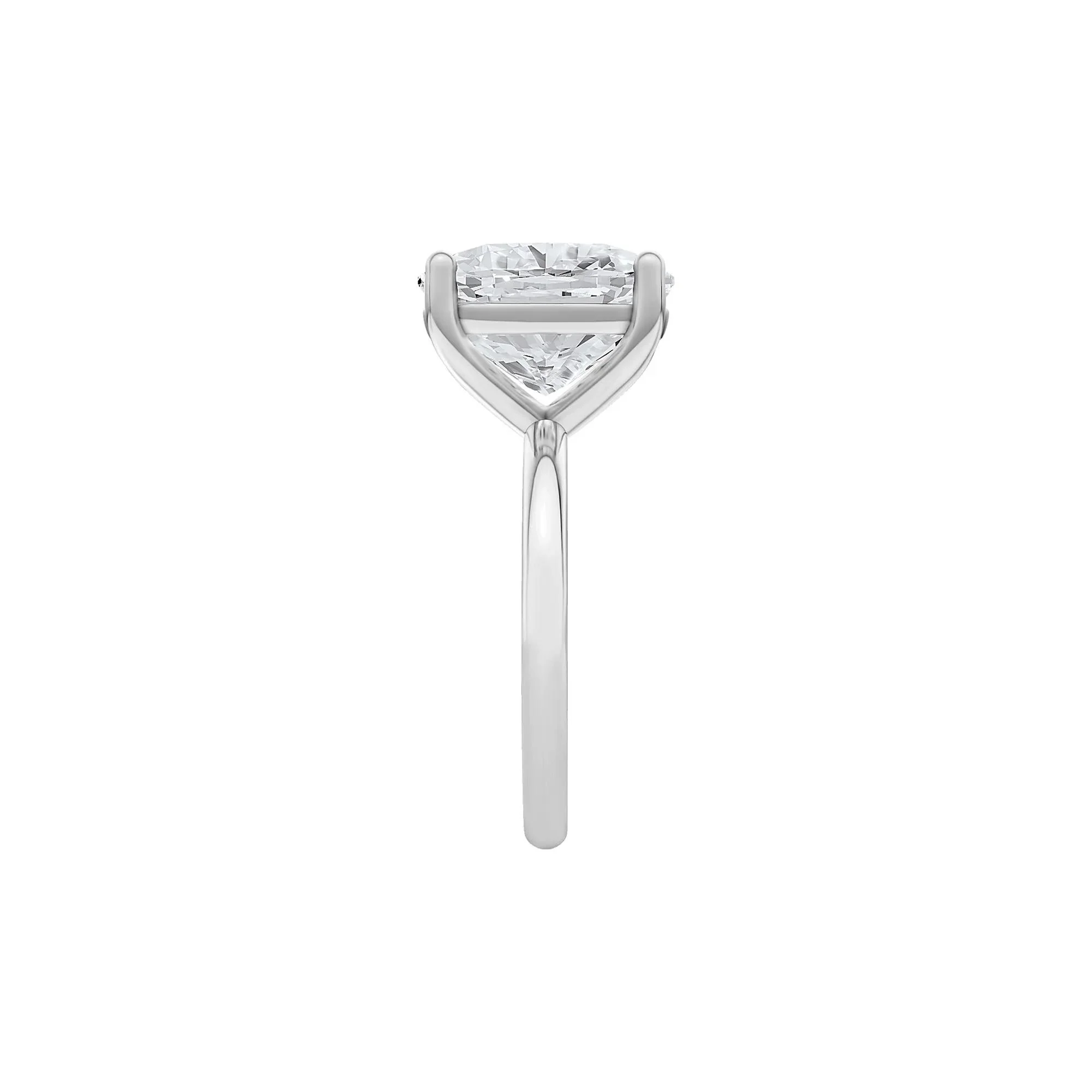 6 CT. Tw. Lab Grown Diamond Elongated Cushion-Cut Engagement Ring 14K White Gold Size 6.5 2mm - Image 3