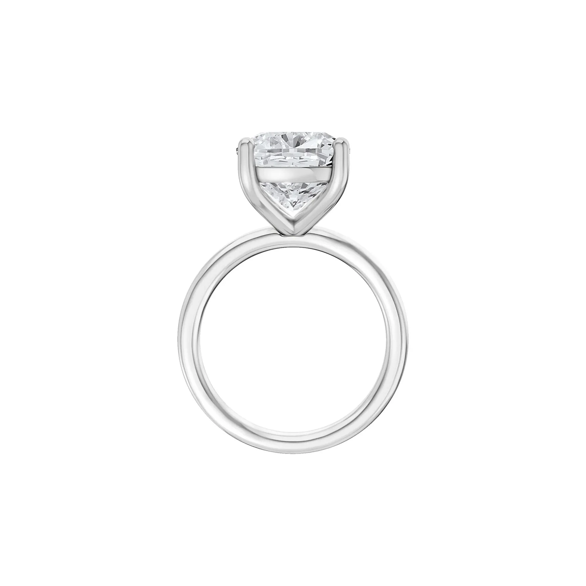 6 CT. Tw. Lab Grown Diamond Elongated Cushion-Cut Engagement Ring Platinum White Size 12 2mm - Image 2