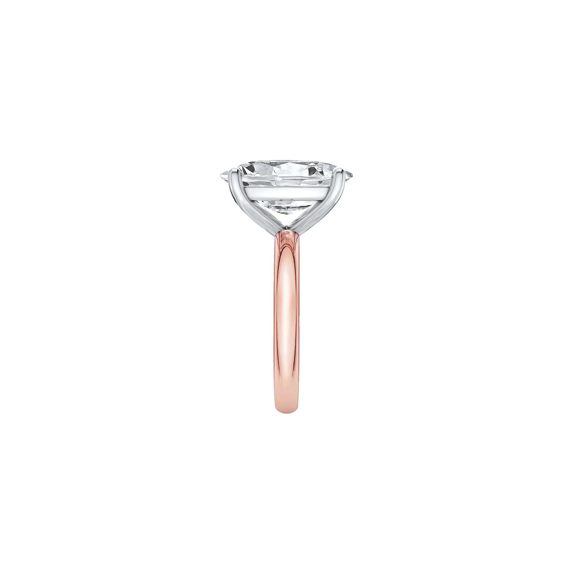 7 CT. Tw. Lab Grown Diamond Elongated Cushion-Cut Engagement Ring 14K Rose and White Gold Size 8 2mm - Image 3