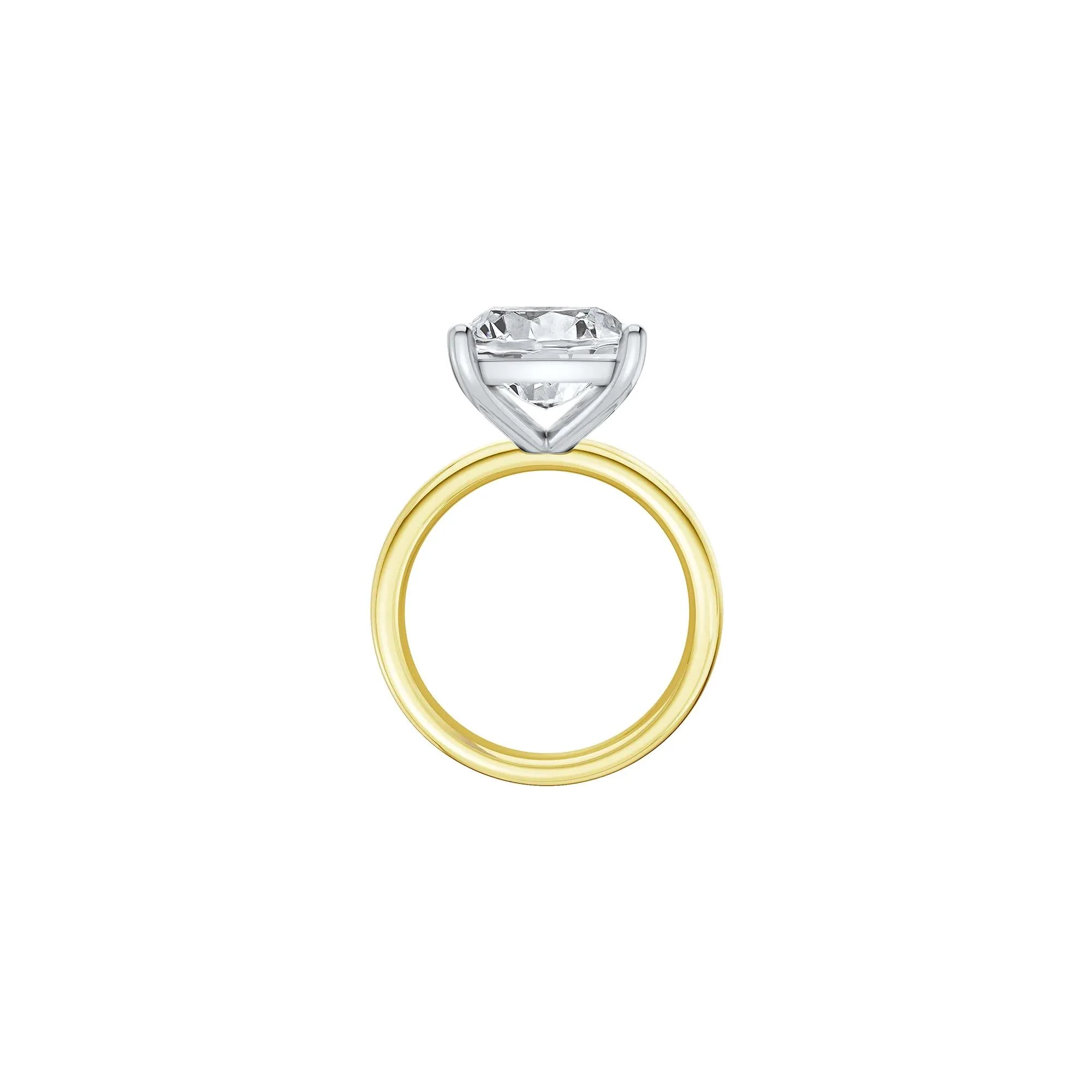 7 CT. Tw. Lab Grown Diamond Elongated Cushion-Cut Engagement Ring 14K Yellow and White Gold Size 9 2mm - Image 2