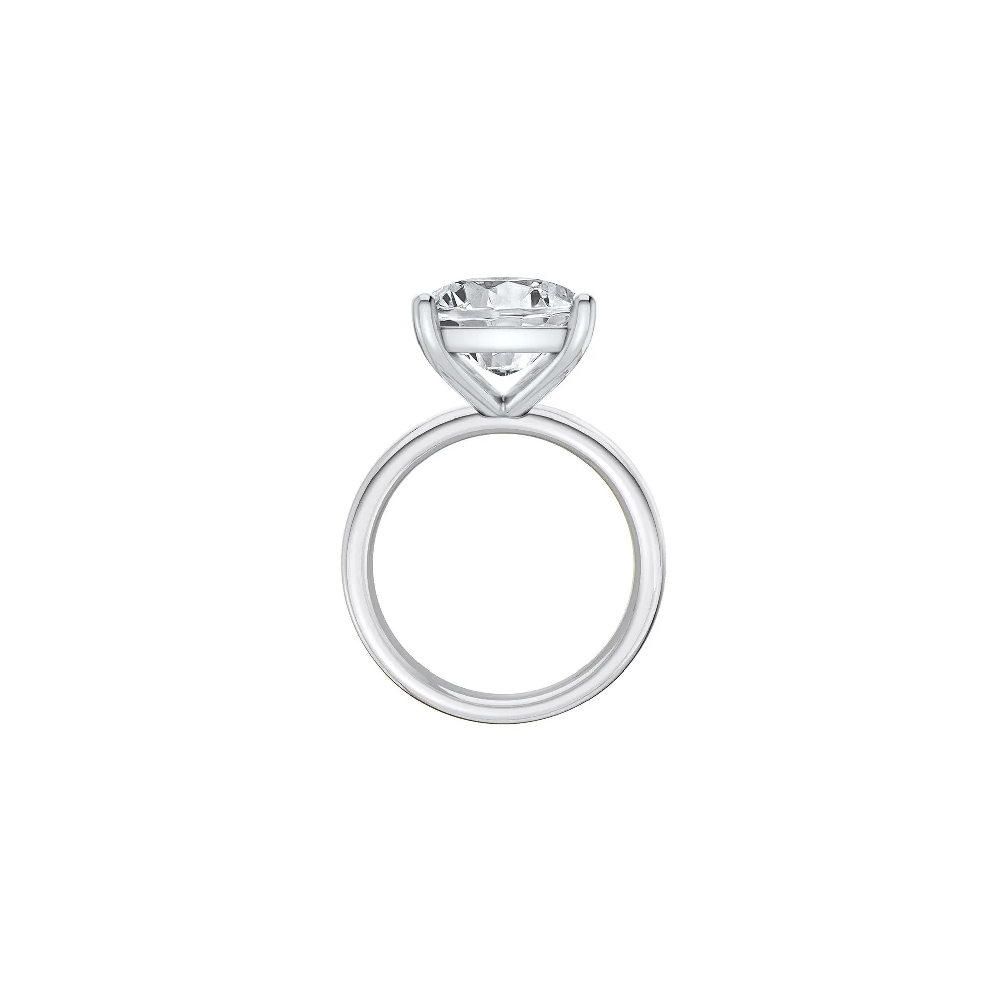 8 CT. Tw. Lab Grown Diamond Elongated Cushion-Cut Engagement Ring 14K White Gold Size 9.5 2mm - Image 2