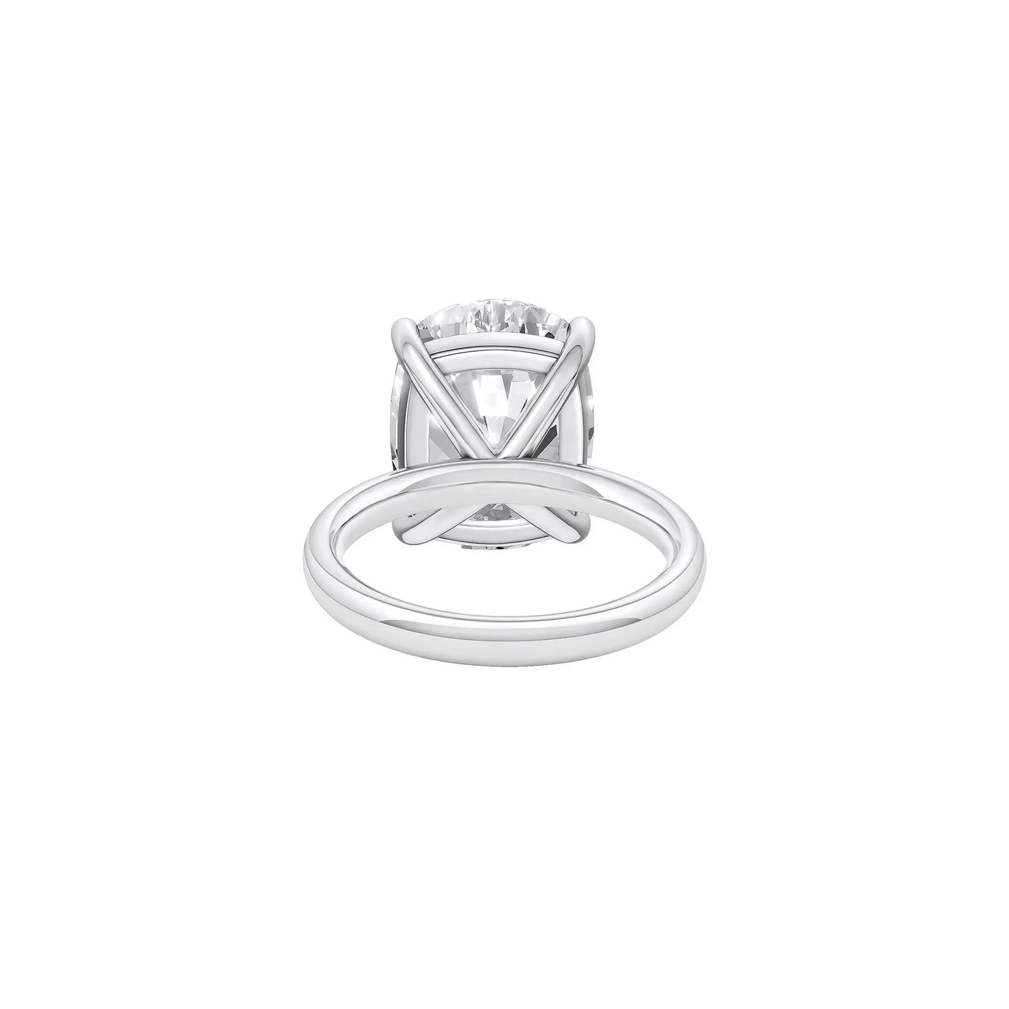 8 CT. Tw. Lab Grown Diamond Elongated Cushion-Cut Engagement Ring 14K White Gold Size 9.5 2mm - Image 4