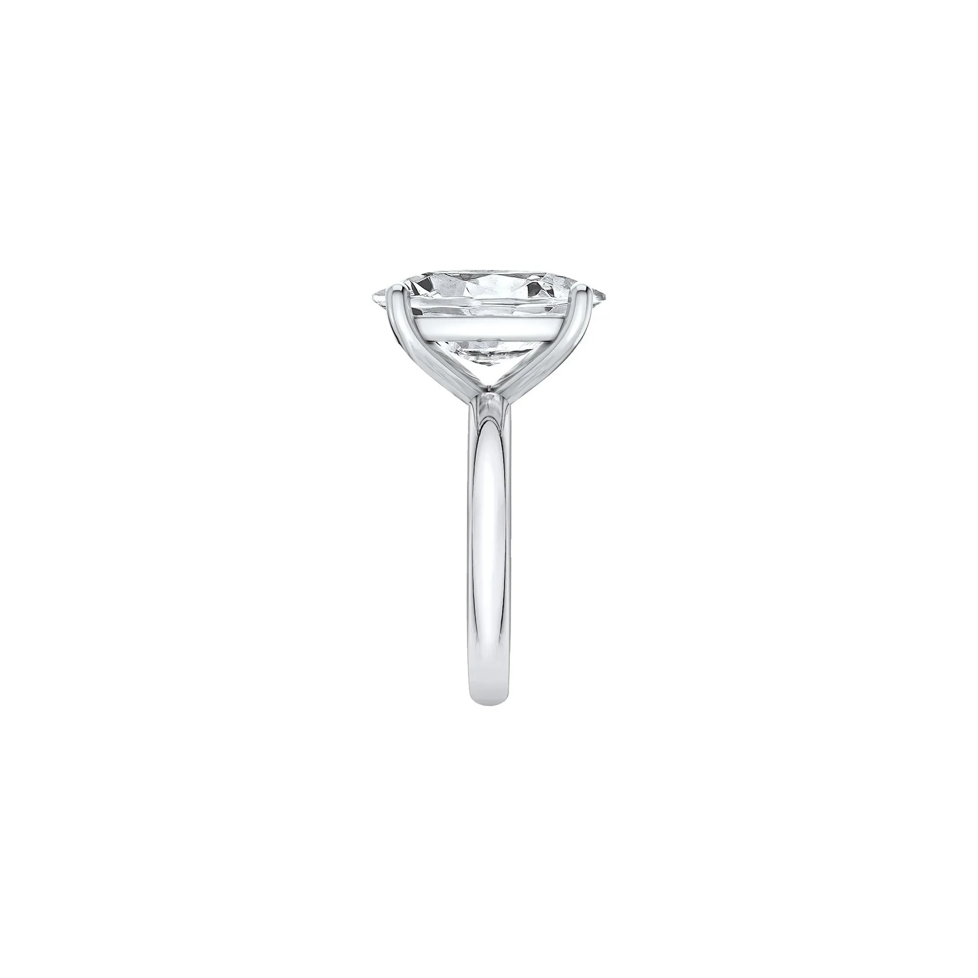 8 CT. Tw. Lab Grown Diamond Elongated Cushion-Cut Engagement Ring Platinum White Size 8.5 2mm - Image 3