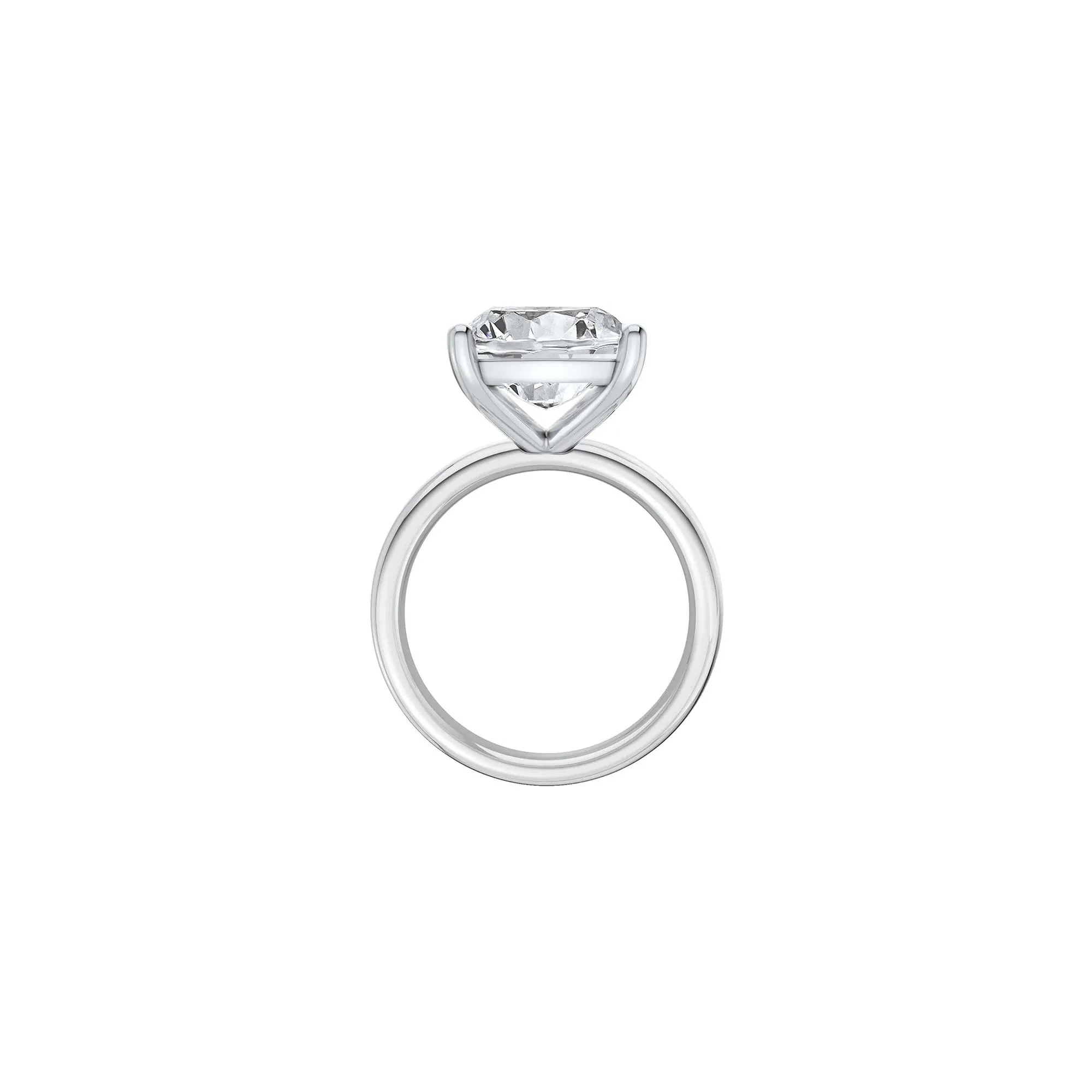 7 CT. Tw. Lab Grown Diamond Elongated Cushion-Cut Engagement Ring 14K White Gold Size 5.5 2mm - Image 2