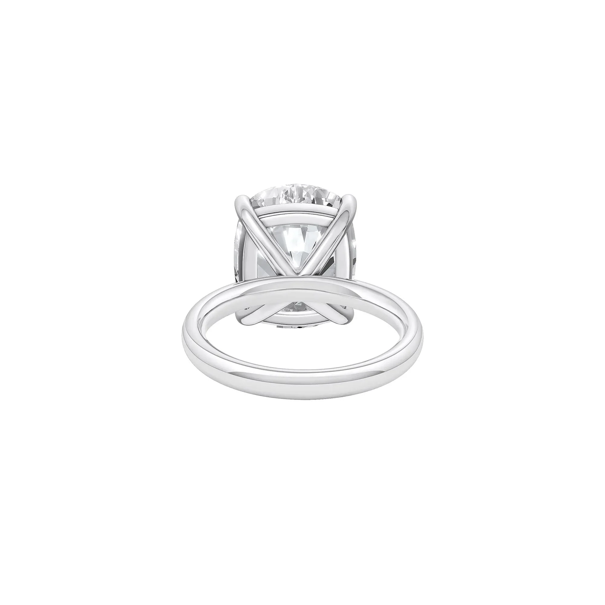 7 CT. Tw. Lab Grown Diamond Elongated Cushion-Cut Engagement Ring 14K White Gold Size 6.5 2mm - Image 4