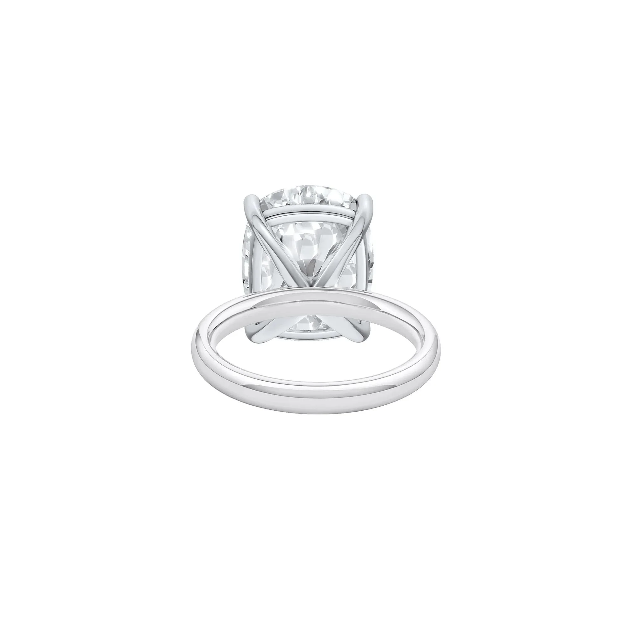9 CT. Tw. Lab Grown Diamond Elongated Cushion-Cut Engagement Ring 14K White Gold Size 7.5 2mm - Image 4