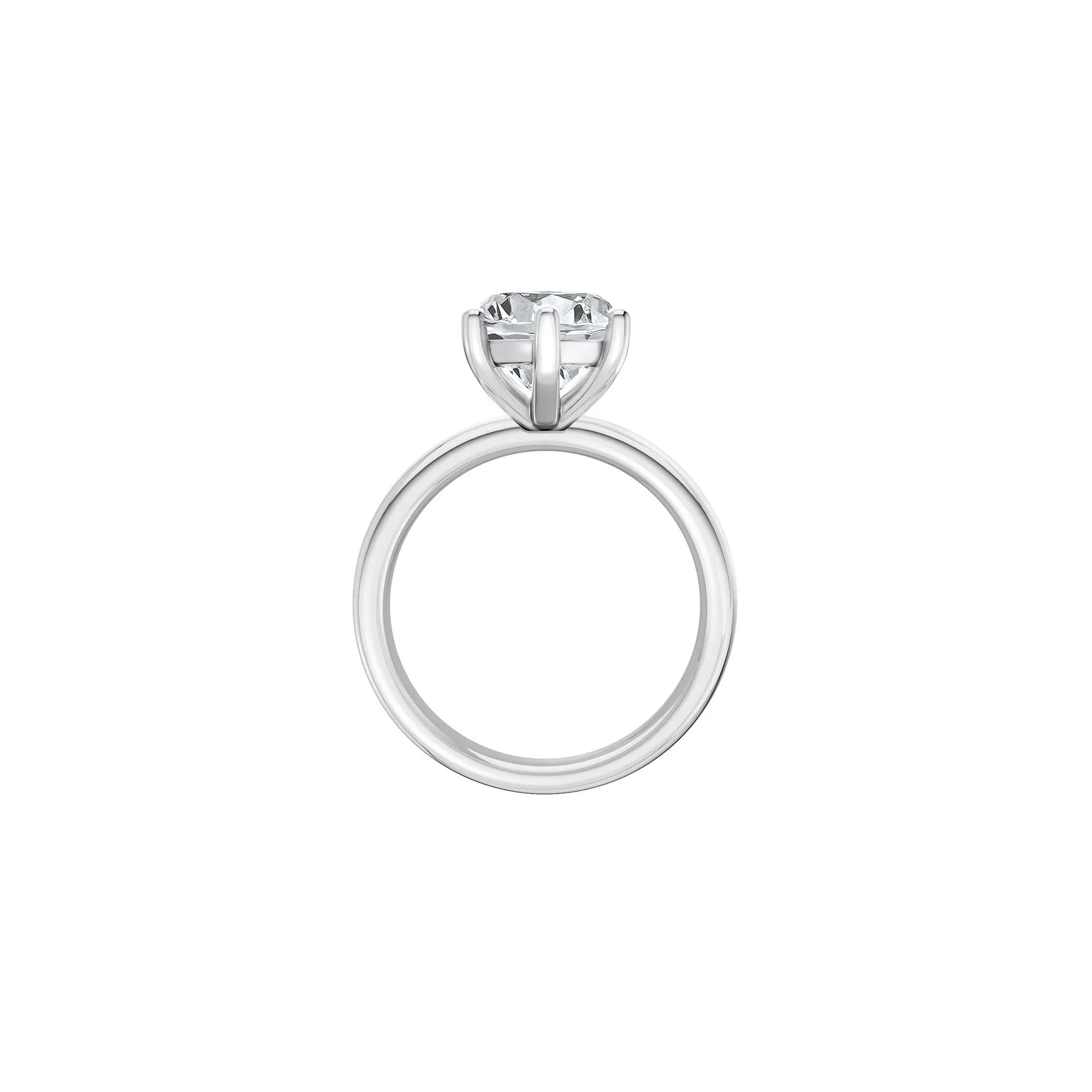 Lab Grown Diamond Marquise Solitaire Engagement Ring 14K White Gold (5 CT.) Size 5 2mm - Image 2