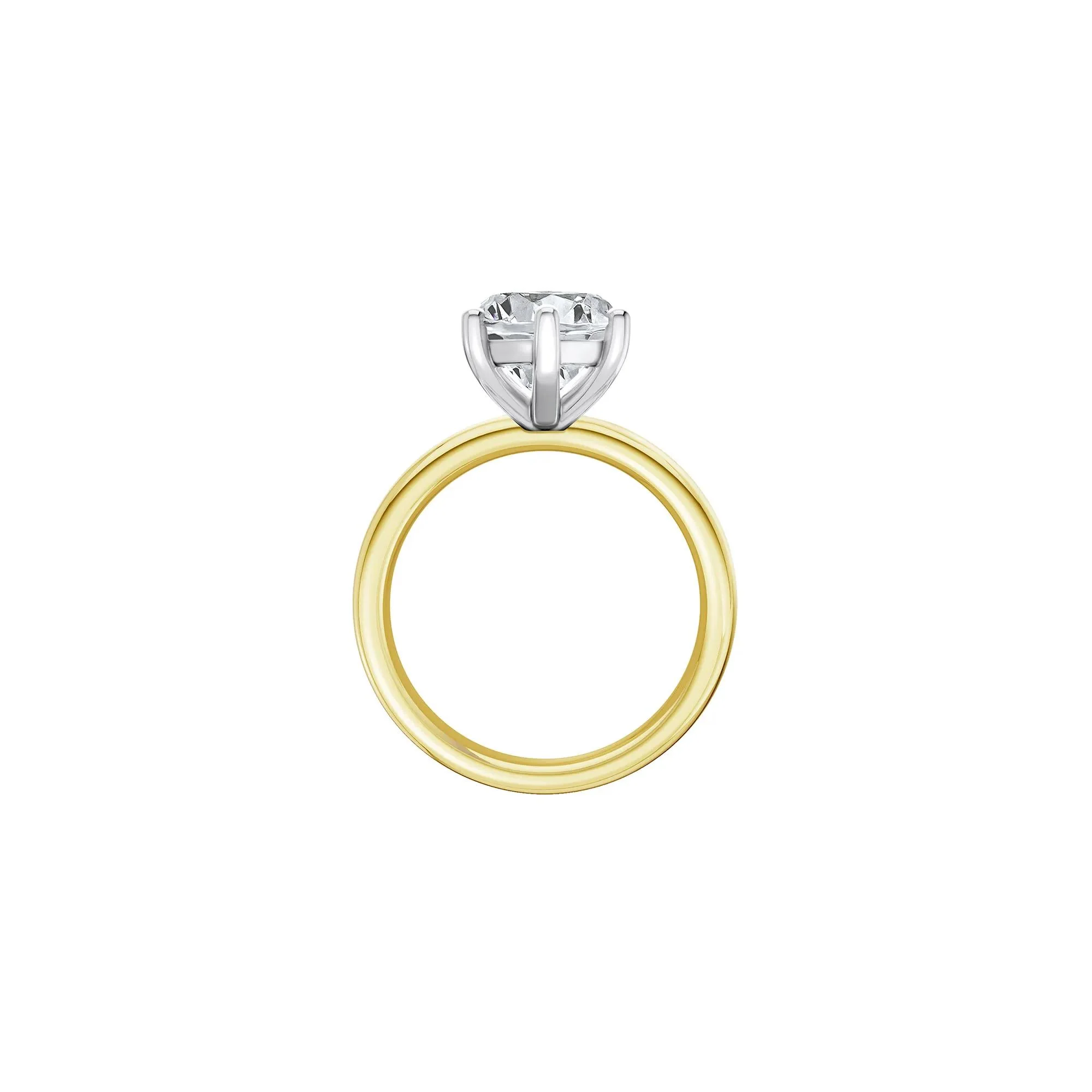 Lab Grown Diamond Marquise Solitaire Engagement Ring 14K Yellow & White Gold (5 CT.) Size 8.5 2mm - Image 2