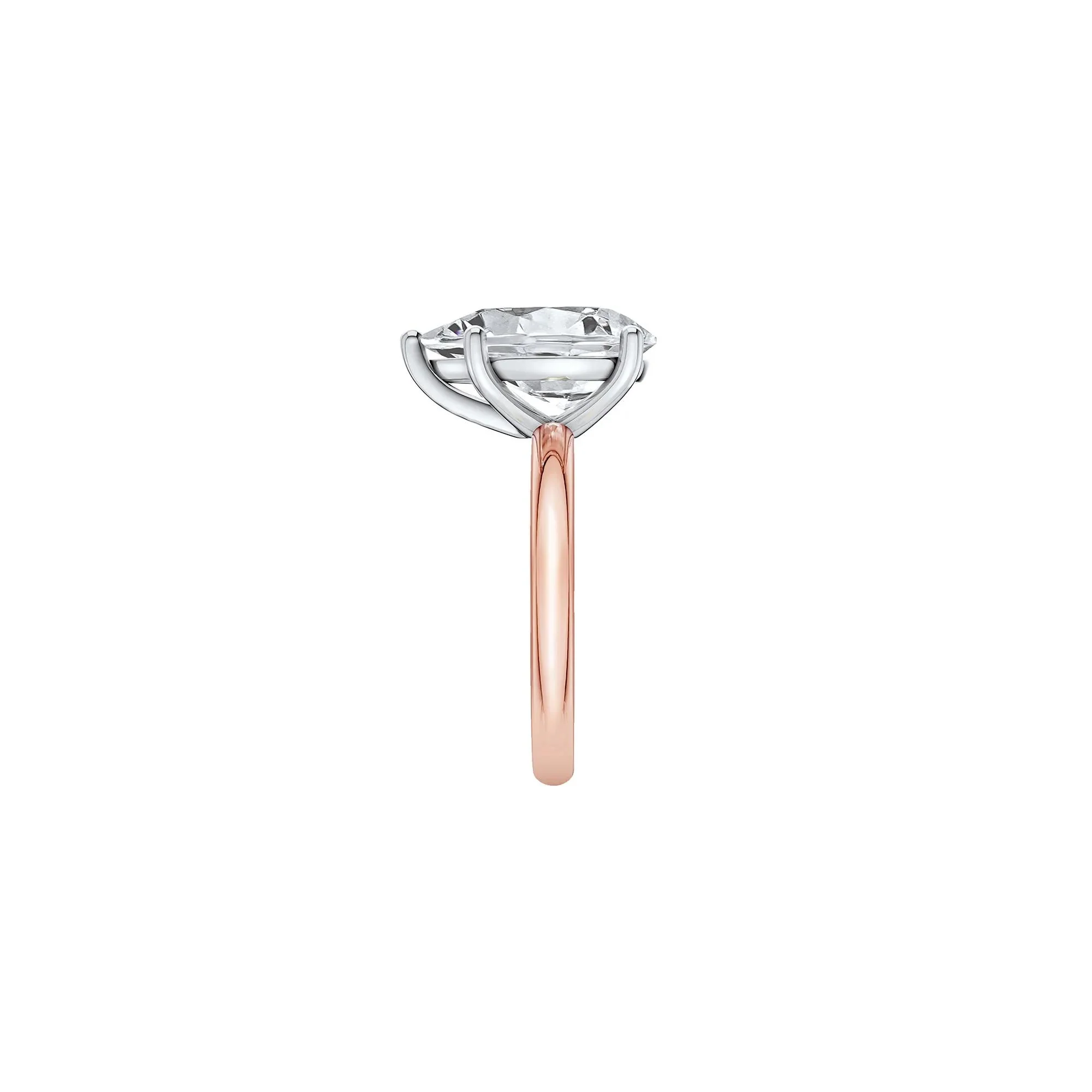 Lab Grown Diamond Pear-Shaped Solitaire Ring Rose Size 7 2mm - Image 3
