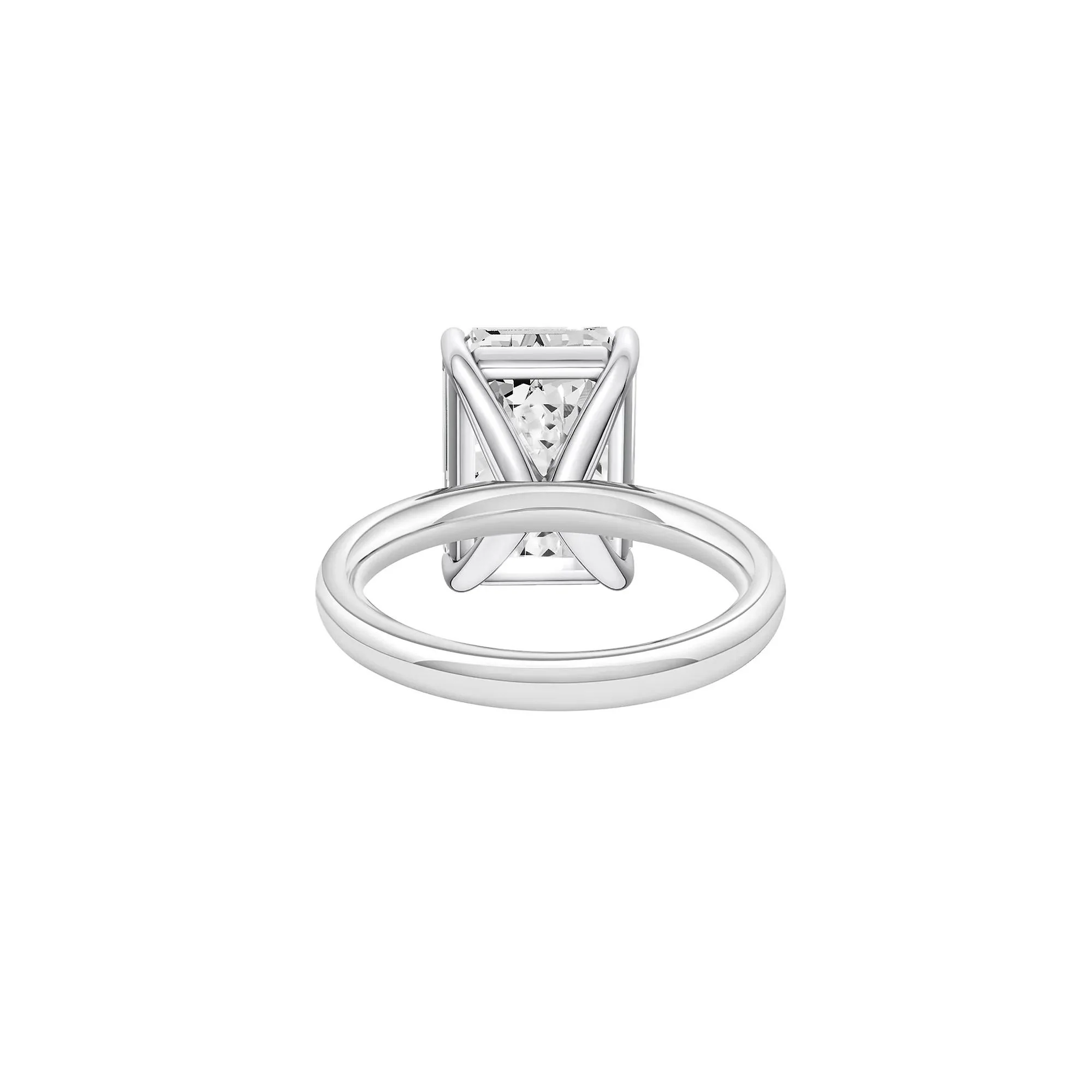 Lab Grown Diamond Emerald-Cut Solitaire Engagement Ring 14K White Gold (7 CT.) Size 11 2mm - Image 4