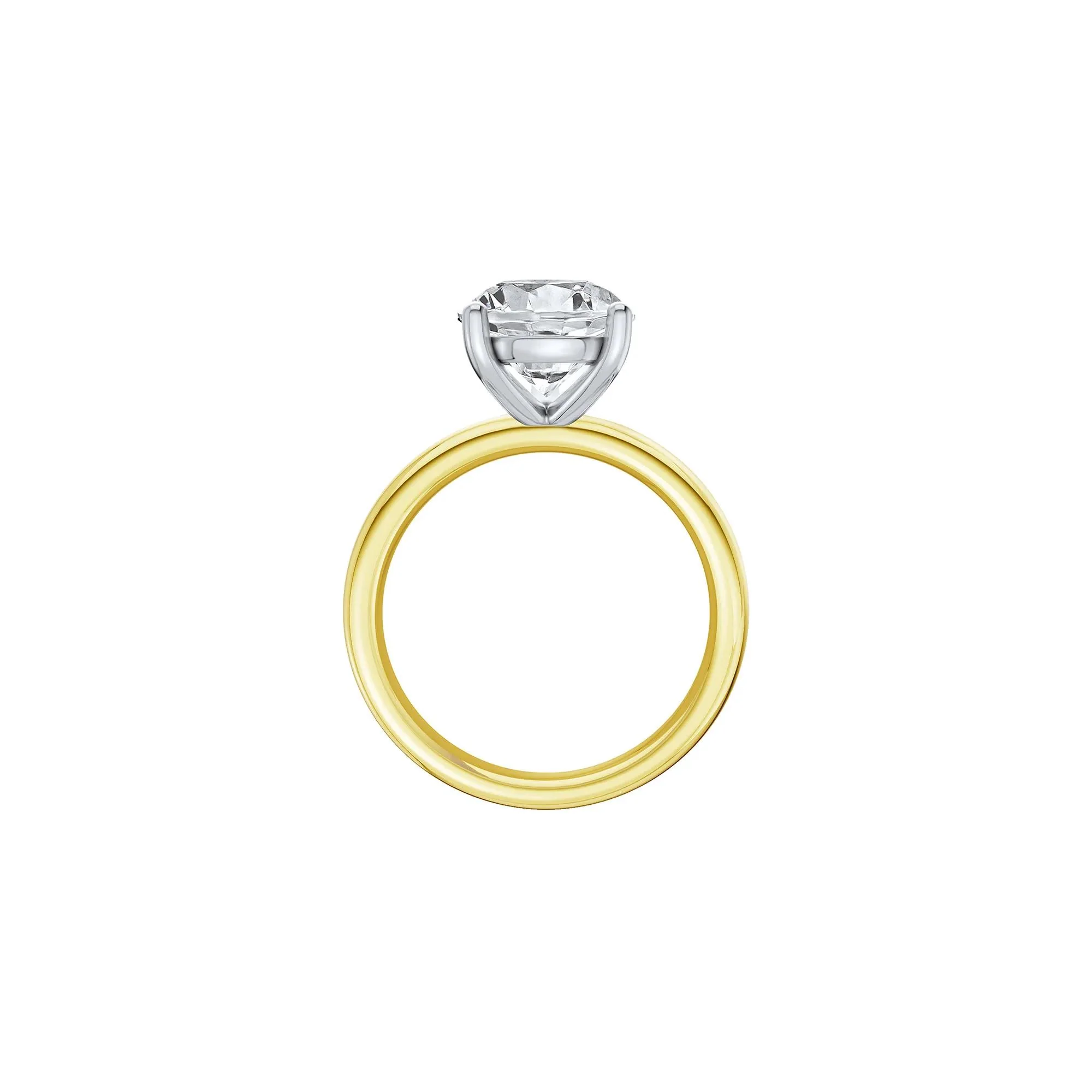 Lab Grown Diamond Pear-Shaped Solitaire Ring Yellow Size 10.5 2mm - Image 2
