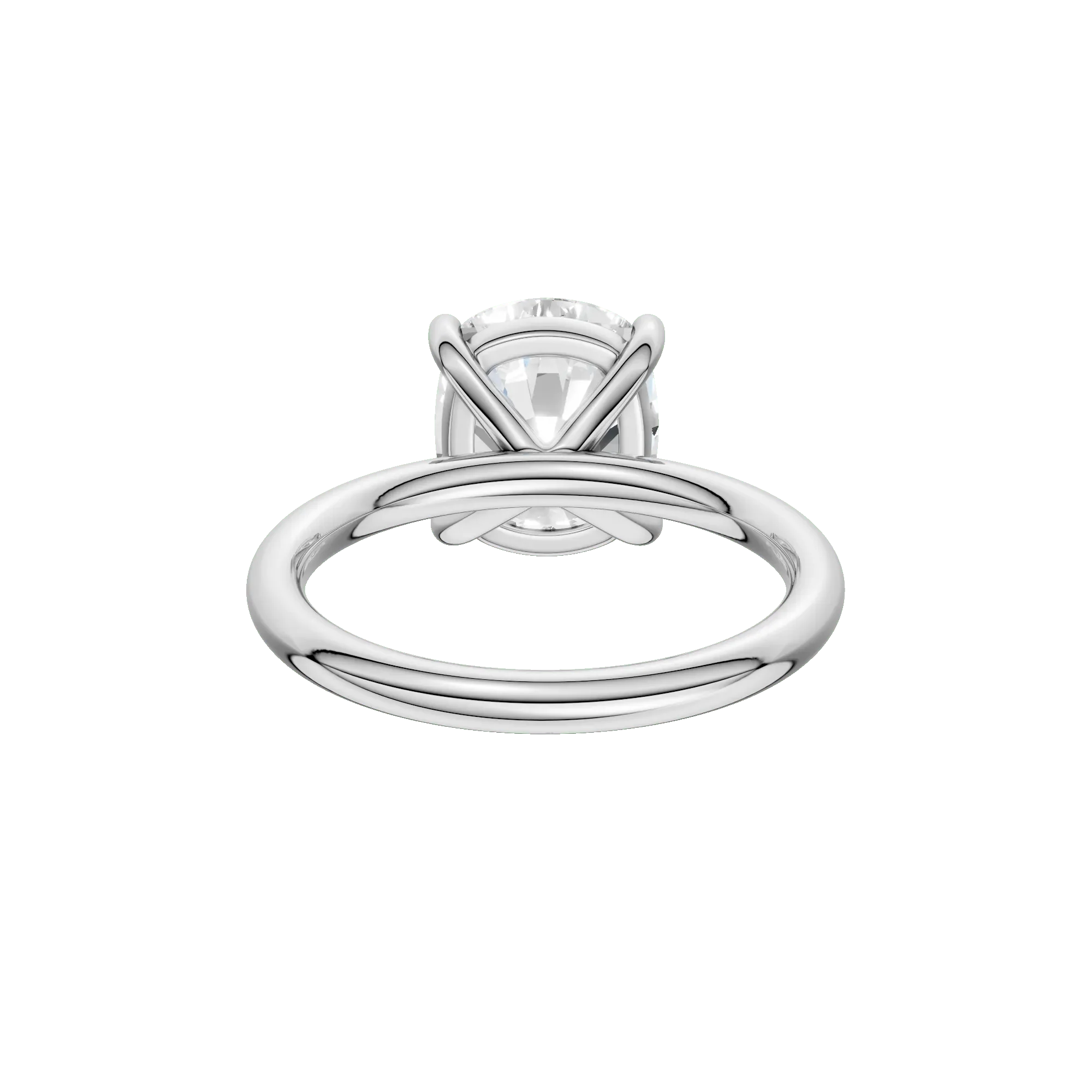 4 CT. Tw. Lab Grown Diamond Elongated Cushion-Cut Engagement Ring Platinum White Size 4 2mm - Image 5