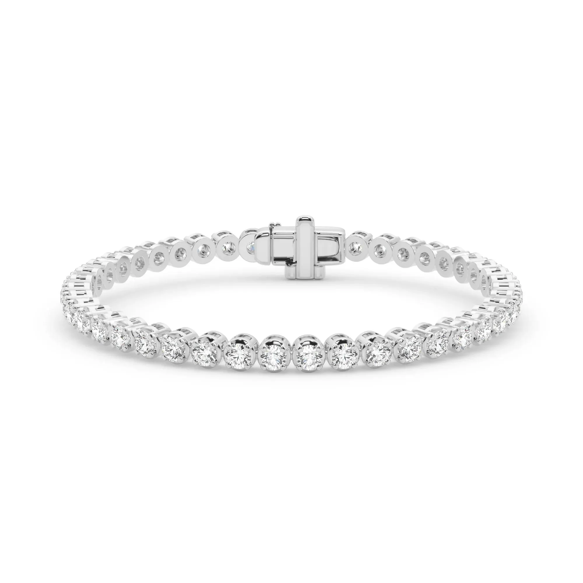 6 3/8 CT. Tw. Diamond Round Tennis Bracelet 10K White Gold Size 7.5"