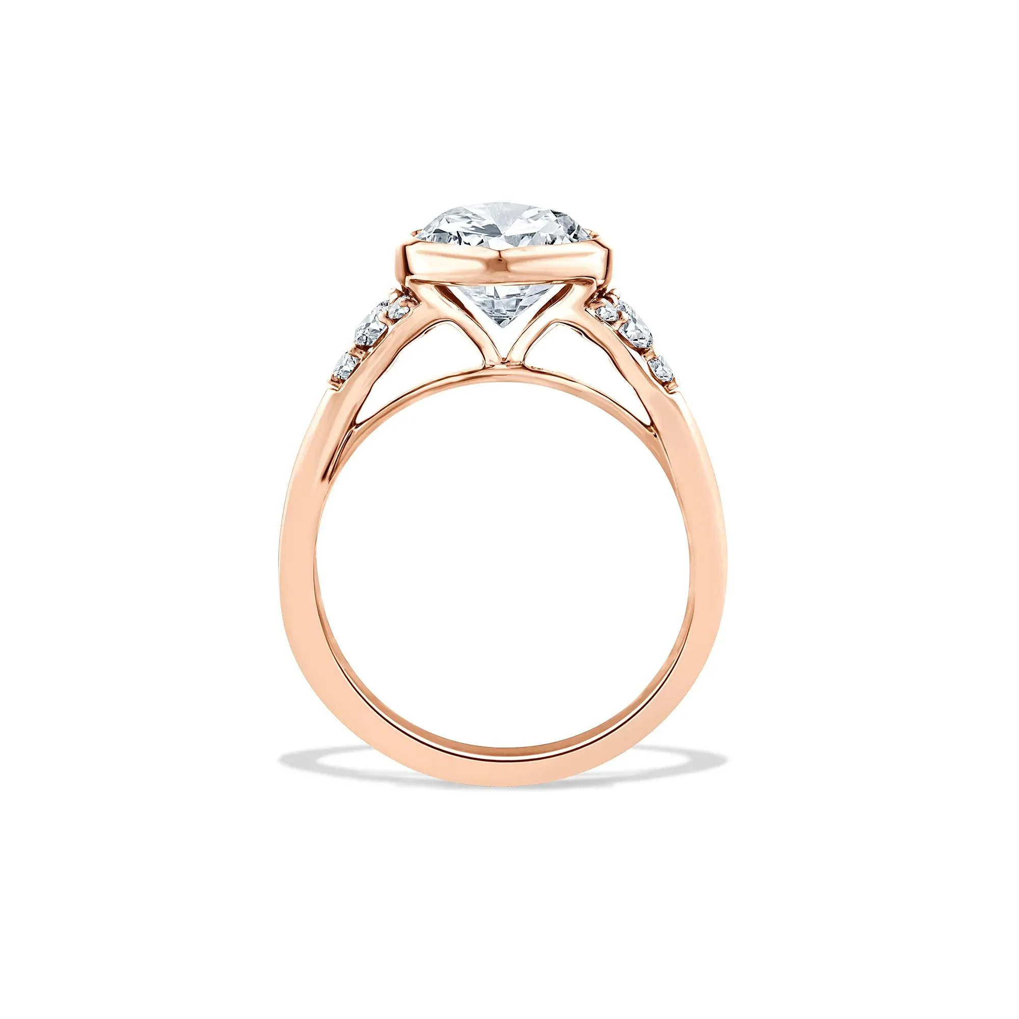 4 1/4 CT. Tw. Lab Grown Diamond Marquise-Cut Engagement Ring 14K Rose Gold Size 7.5 - Image 2