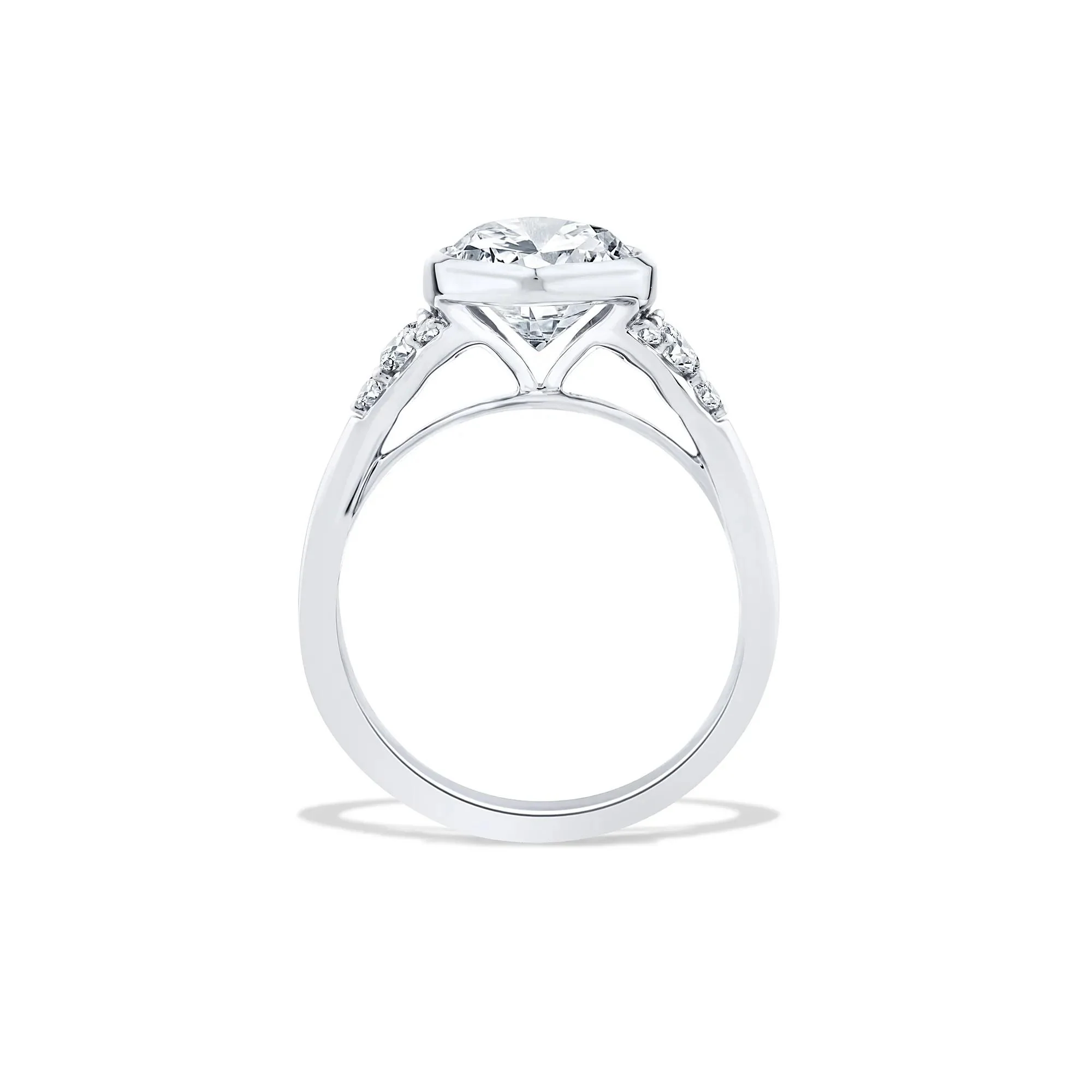 4 1/4 CT. Tw. Lab Grown Diamond Marquise-Cut Engagement Ring 14K White Gold Size 6 - Image 2