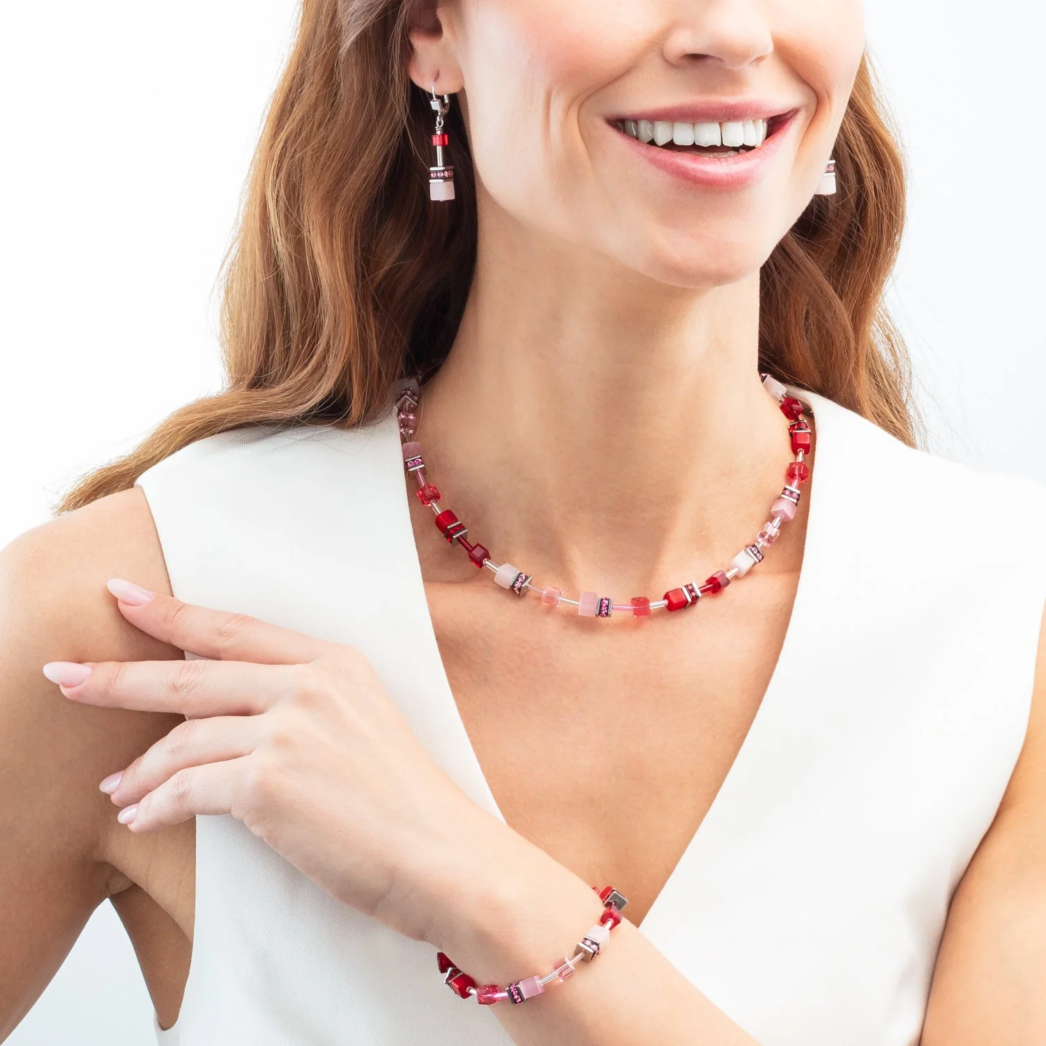 GeoCUBE® Iconic earrings rosé blush - Image 4