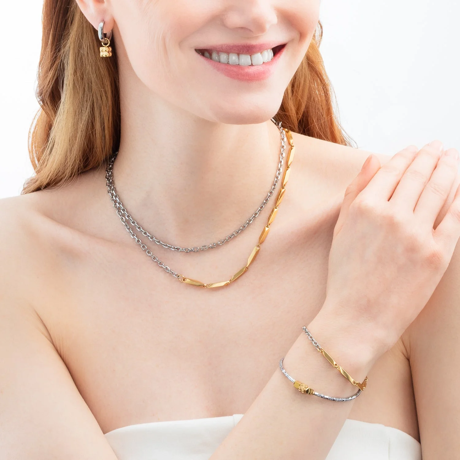 Bracelet Twisted Layers Duo bicolour - Image 4