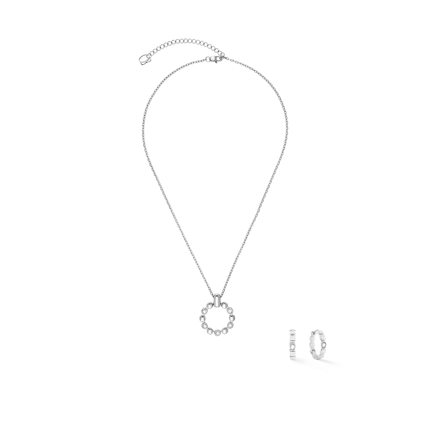 Necklace Soft Cube Circle Glow silver - Image 3