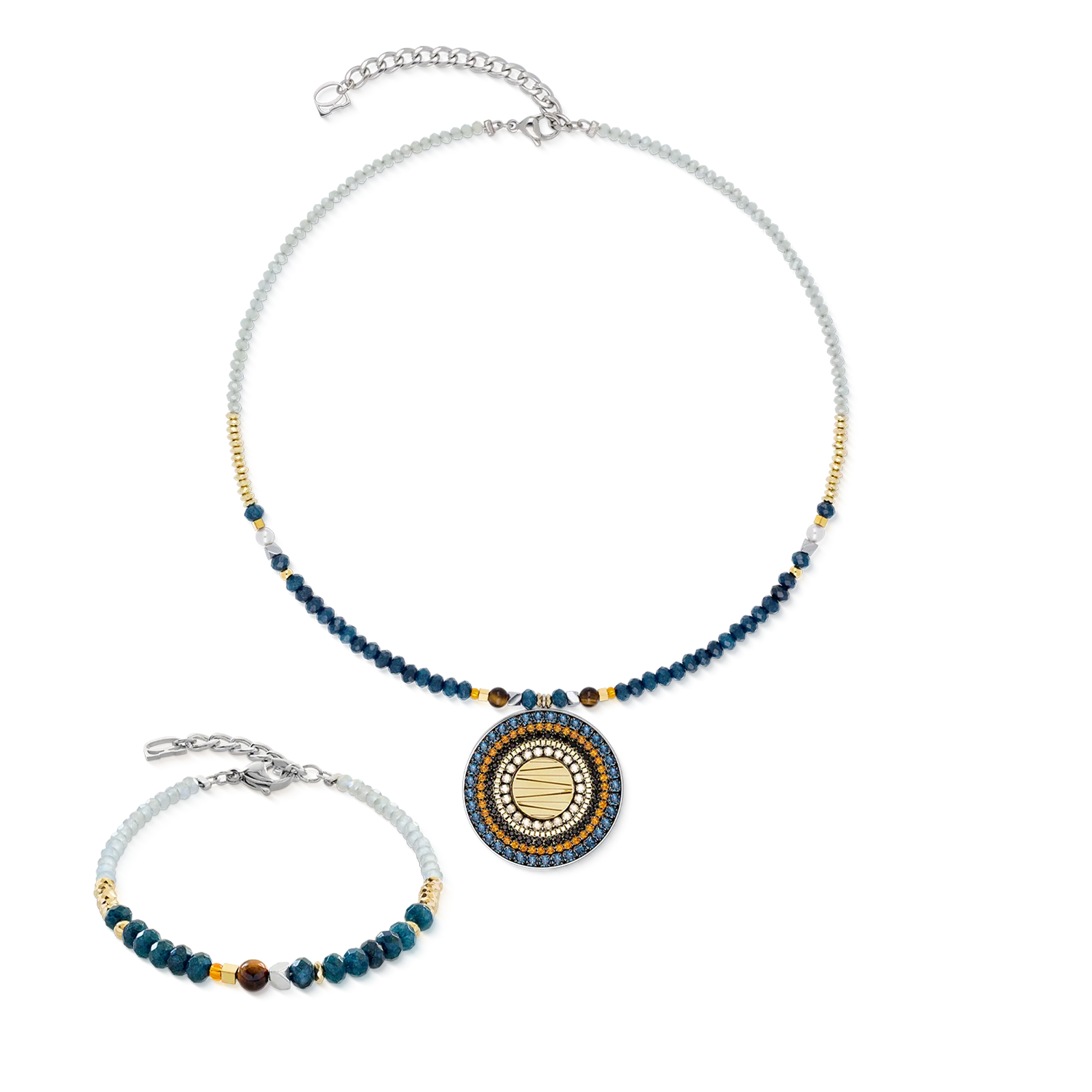 Necklace Amulet Modern Future Motion bicolour - Image 3