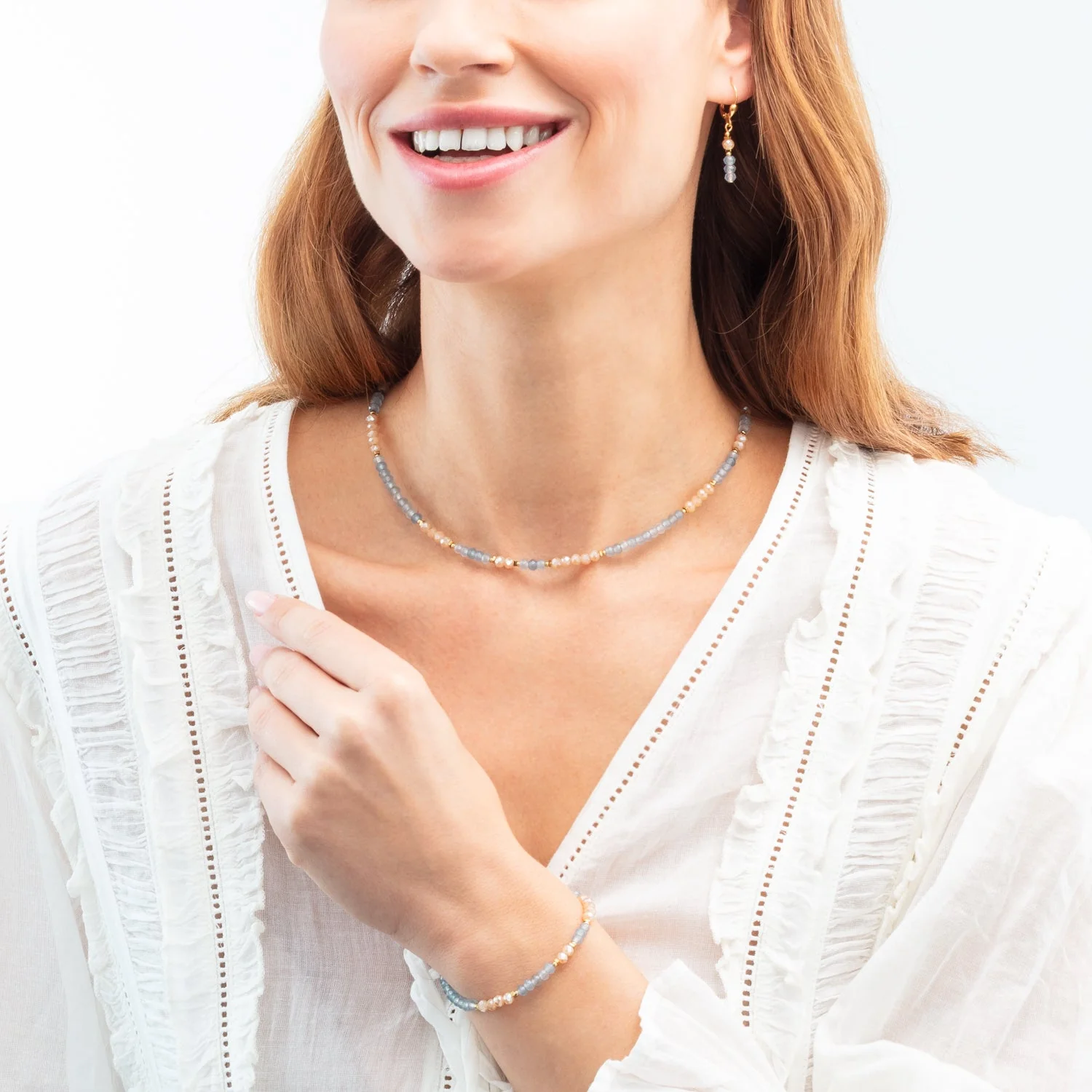Necklace Rhythm Jade Sky gold - Image 4
