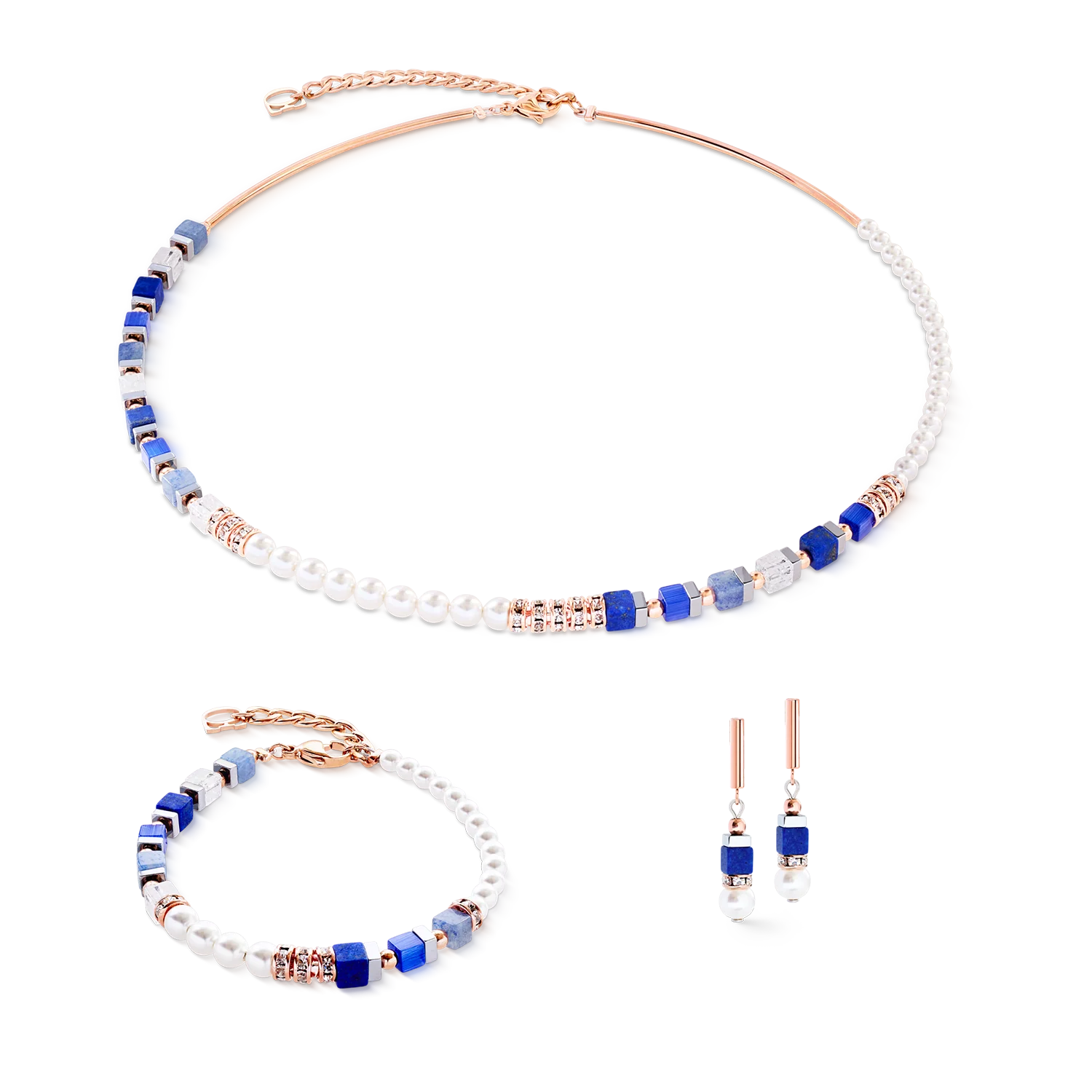 Precious Fusion Offset bracelet rose gold-blue - Image 3
