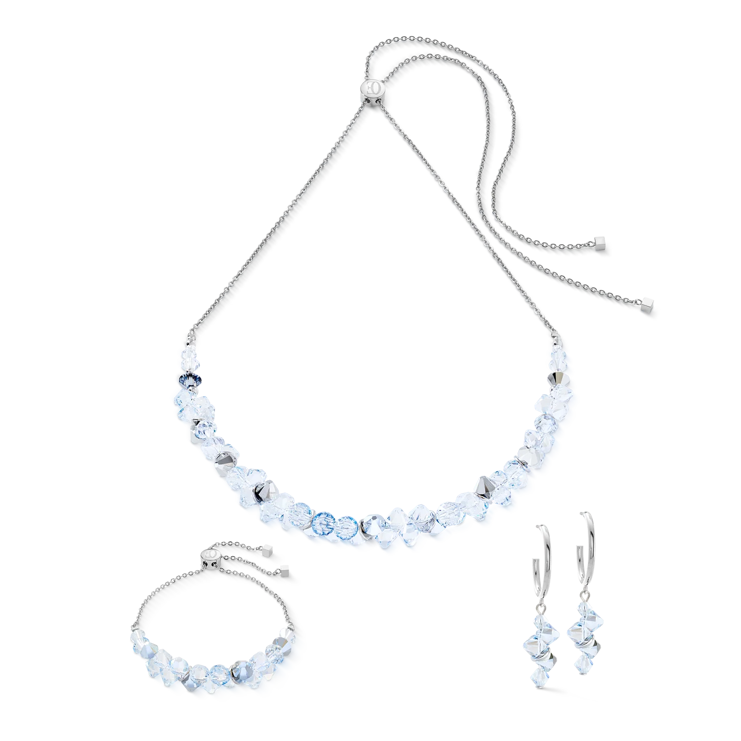 Dancing Crystals earrings silver-crystal - Image 3