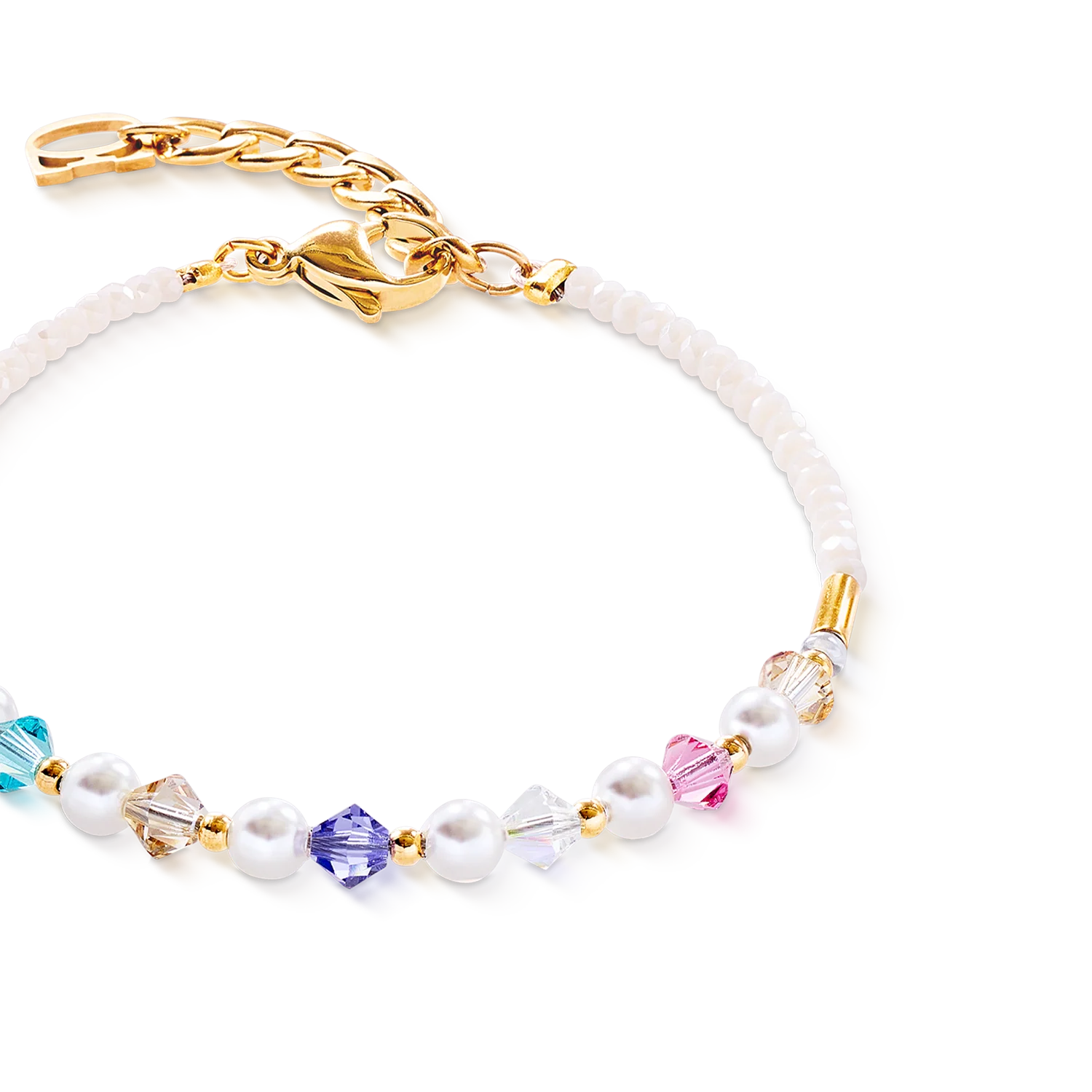 Princess Pearls bracelet gold rainbow - Image 2