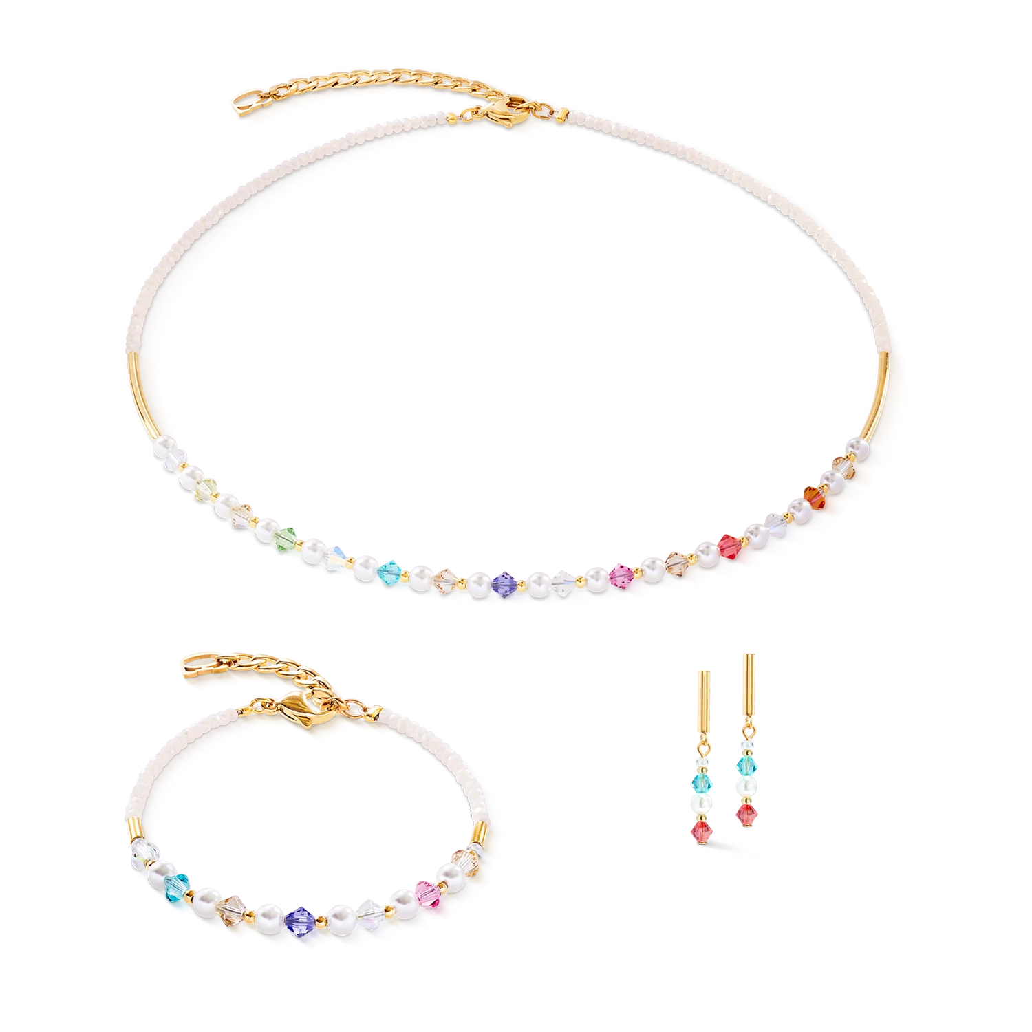 Princess Pearls bracelet gold rainbow - Image 3