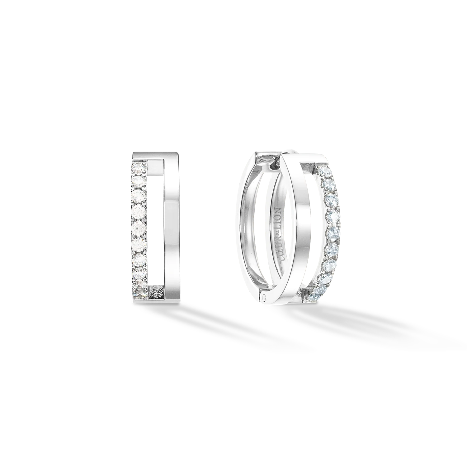 Eternal Unity Hoops silver-crystal