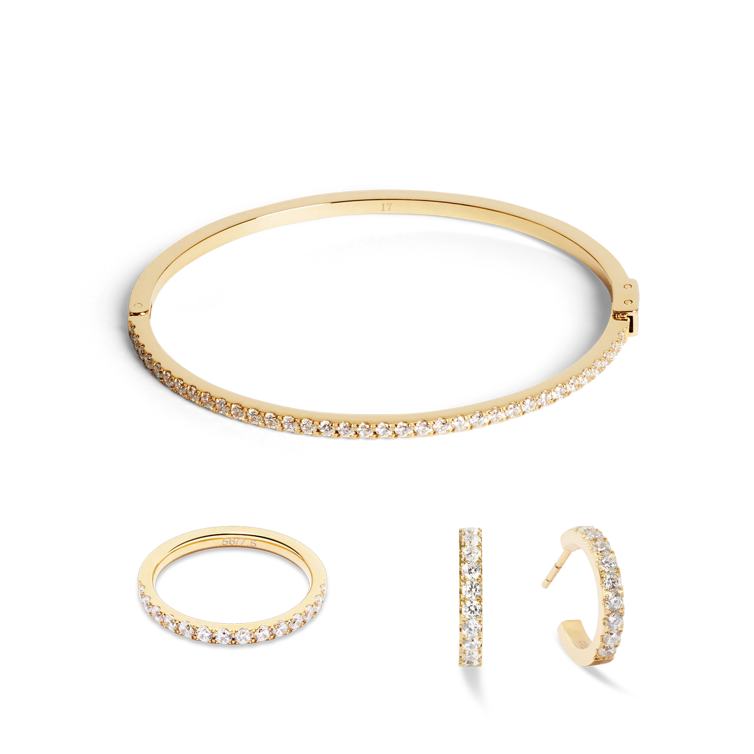 Eternal Love Hoop mini gold-crystal - Image 3