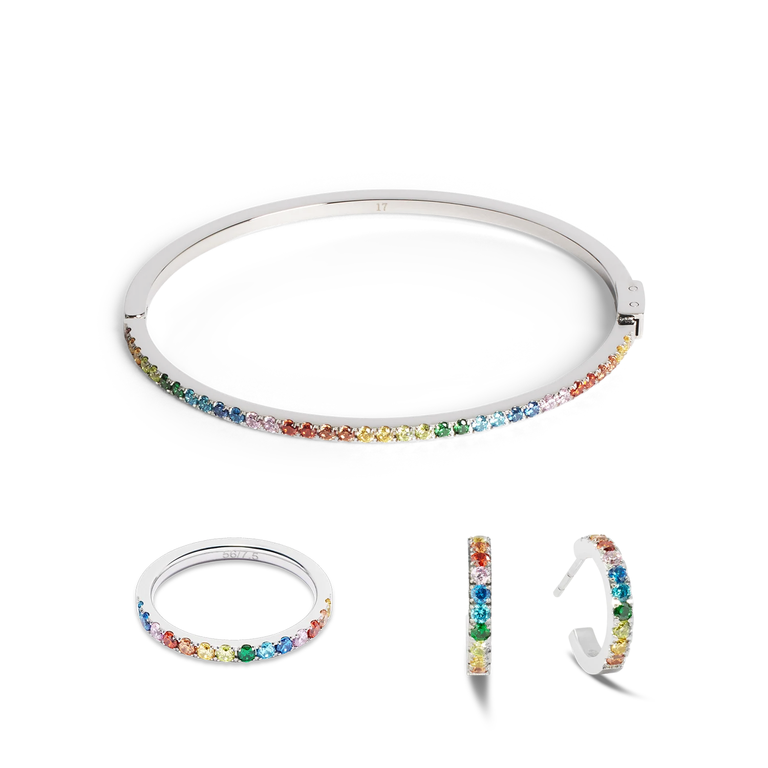 Eternal Love Hoop mini silver-crystal - Image 3