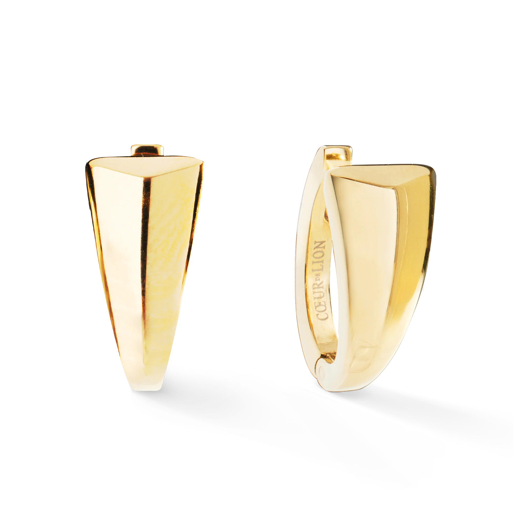 EAR ME UP Creole Tapered Gold - Image 2
