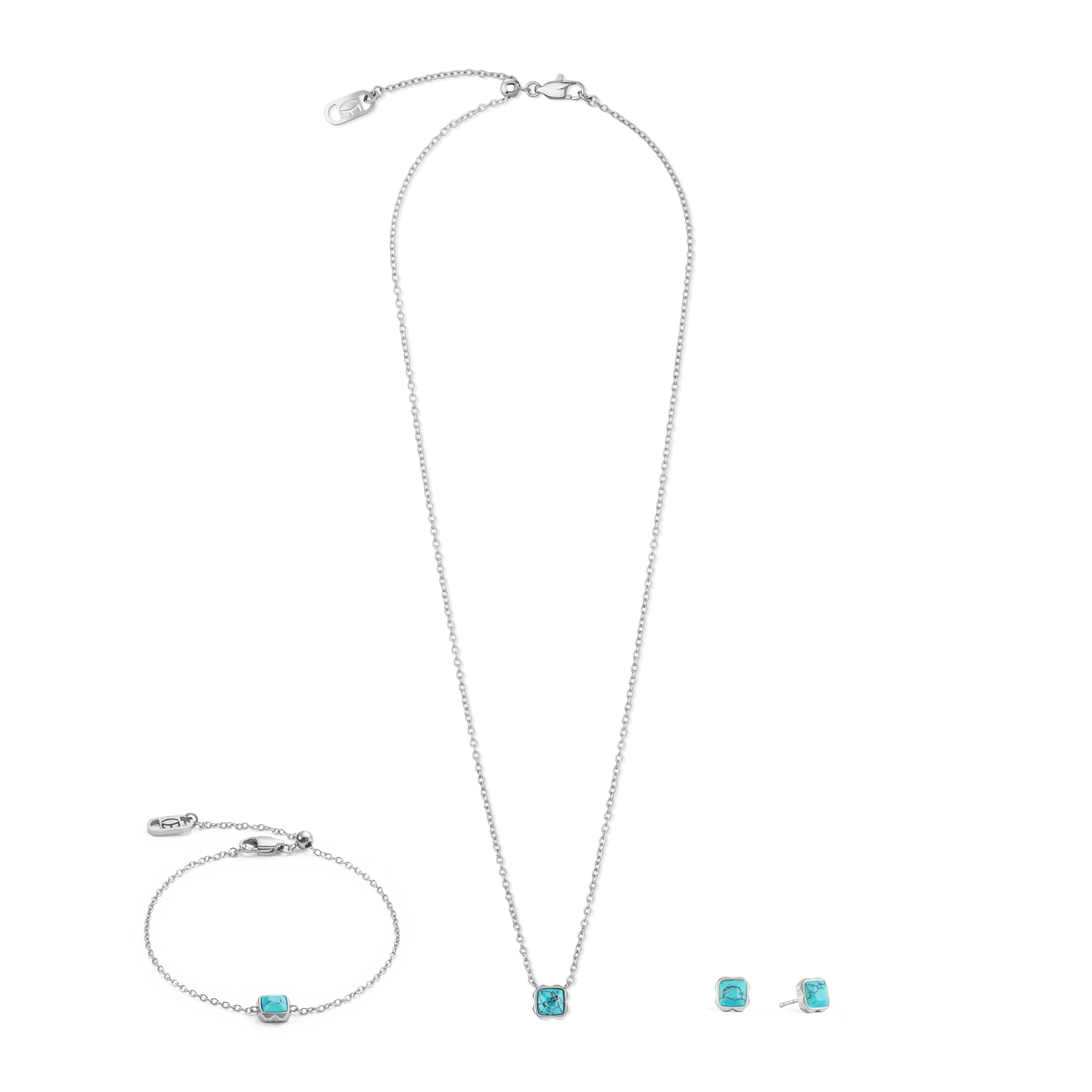 Birthstone December Bracelet Turquoise Silver - Image 3
