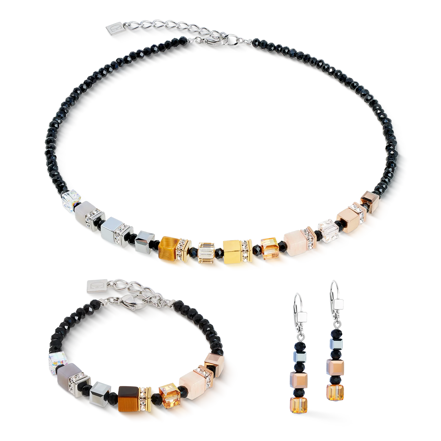 GeoCUBEĀ® Precious Nature necklace tricolour - Image 3