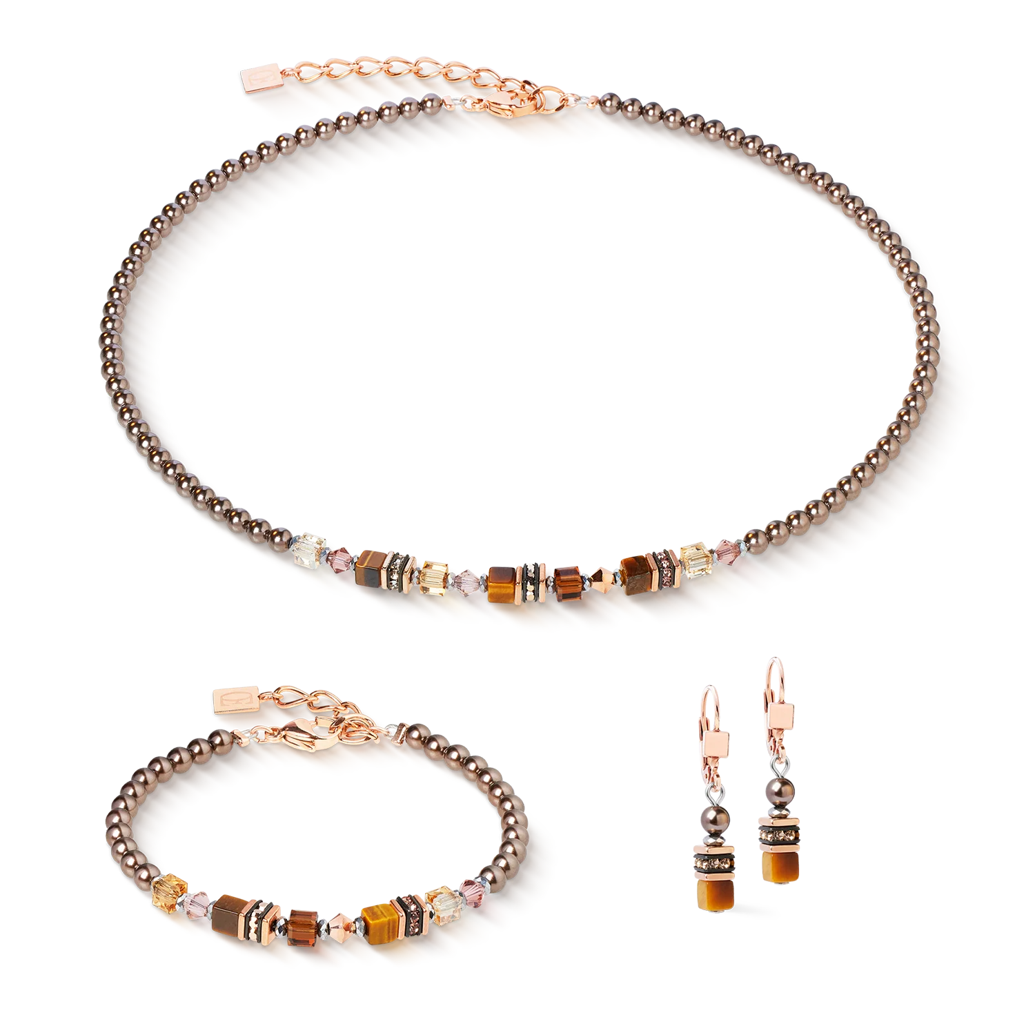 Necklace Princess Earth Glow rose gold-brown - Image 3