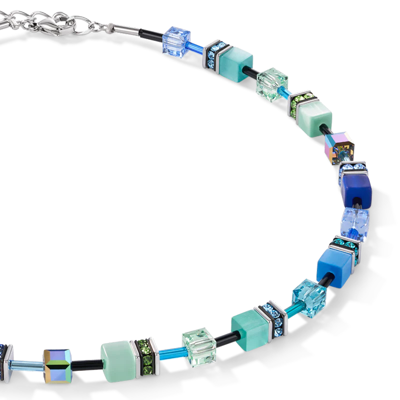 GeoCUBEĀ® Necklace blue-green - Image 2